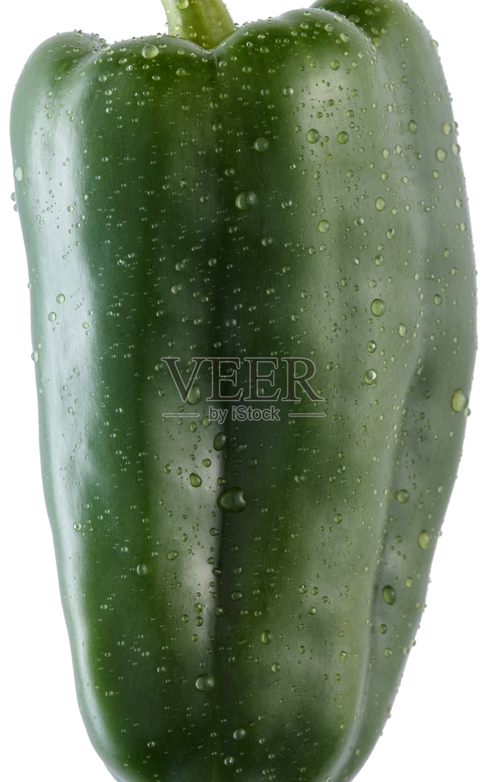 青椒孤立在白色背景。关闭宏观视图。照片摄影图片