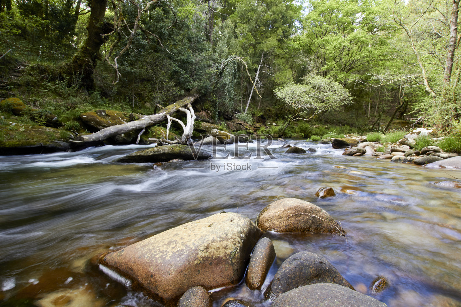 塞克瑞尔河的长曝光摄影照片摄影图片