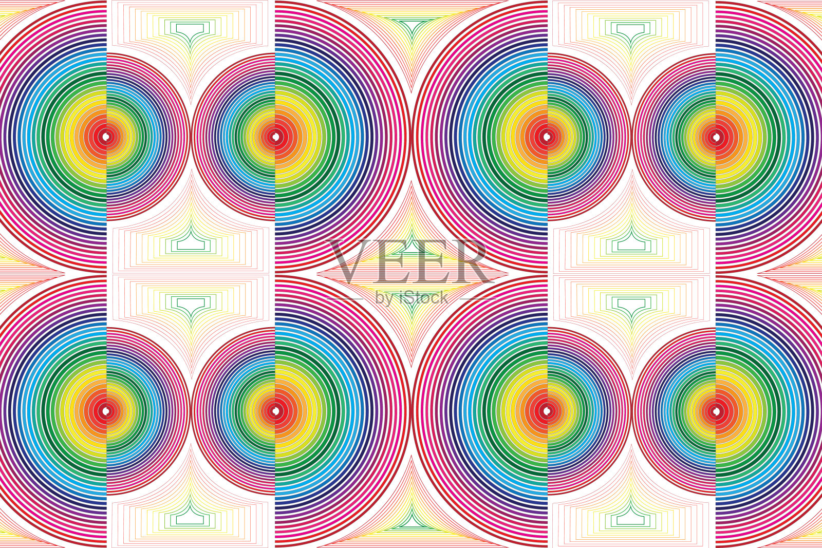 彩色曲线抽象背景插画图片素材