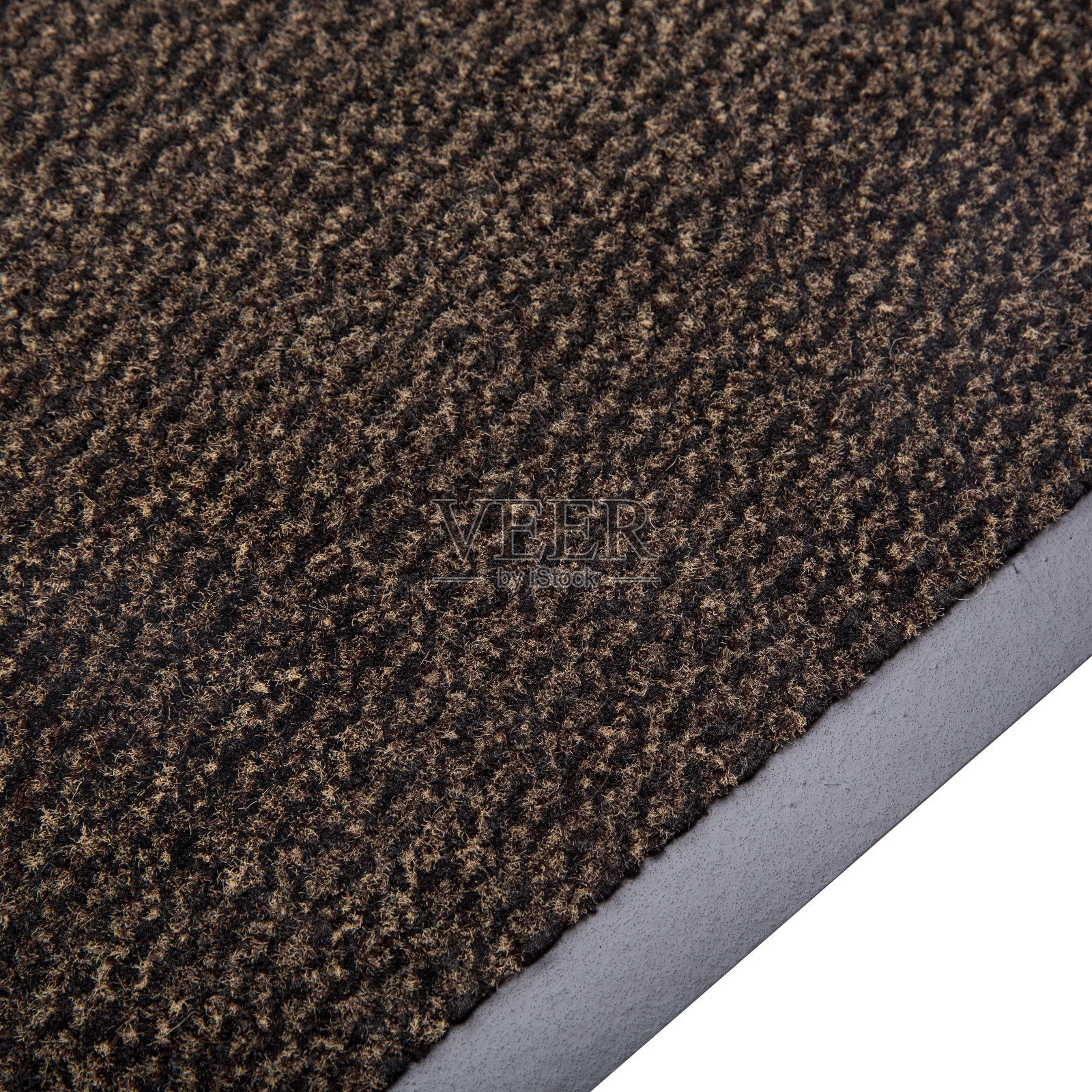 白色背景上的棕色地毯照片摄影图片