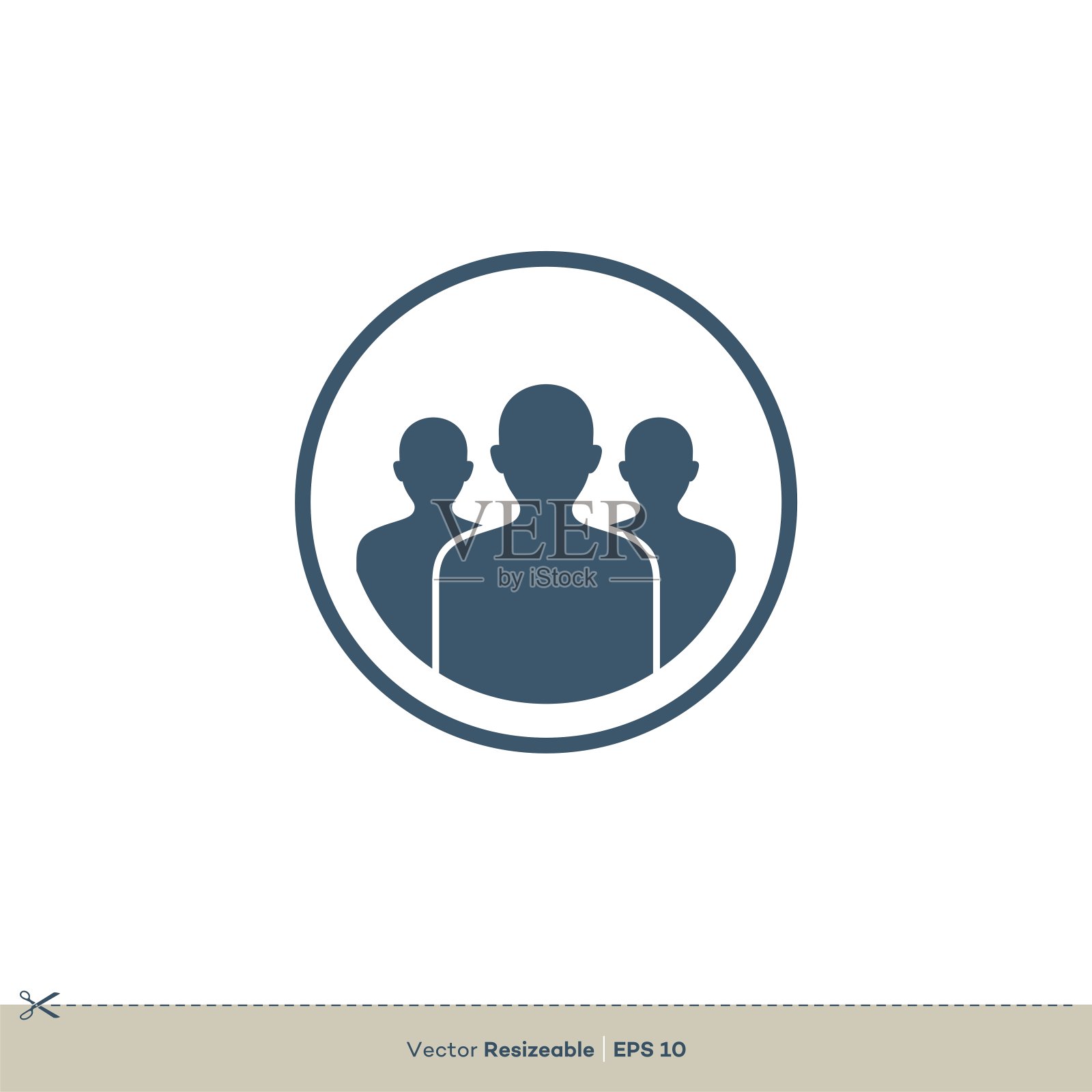 人体形状团队合作矢量标志模板插图设计。向量EPS 10。插画图片素材