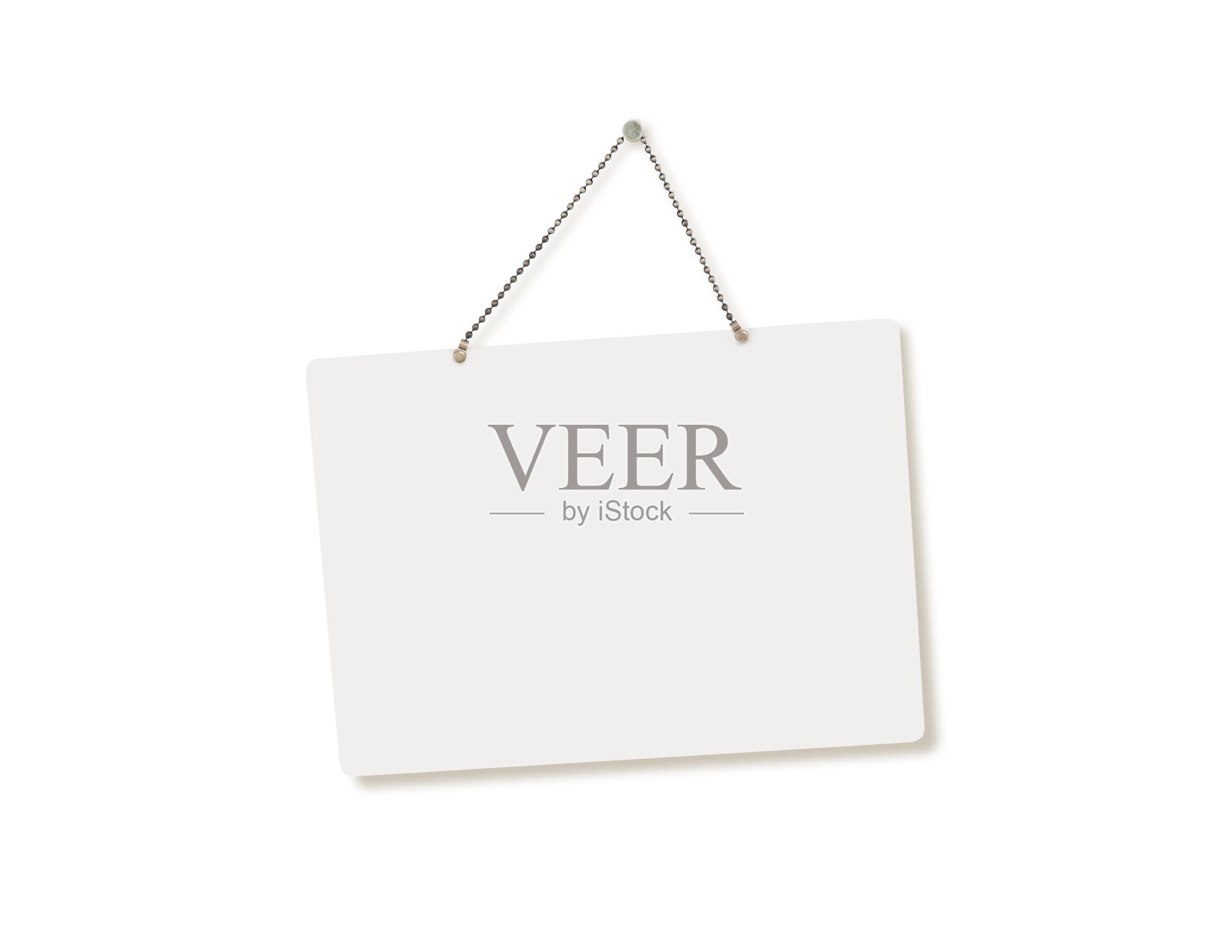 空白空白的标志在白色的背景。照片摄影图片