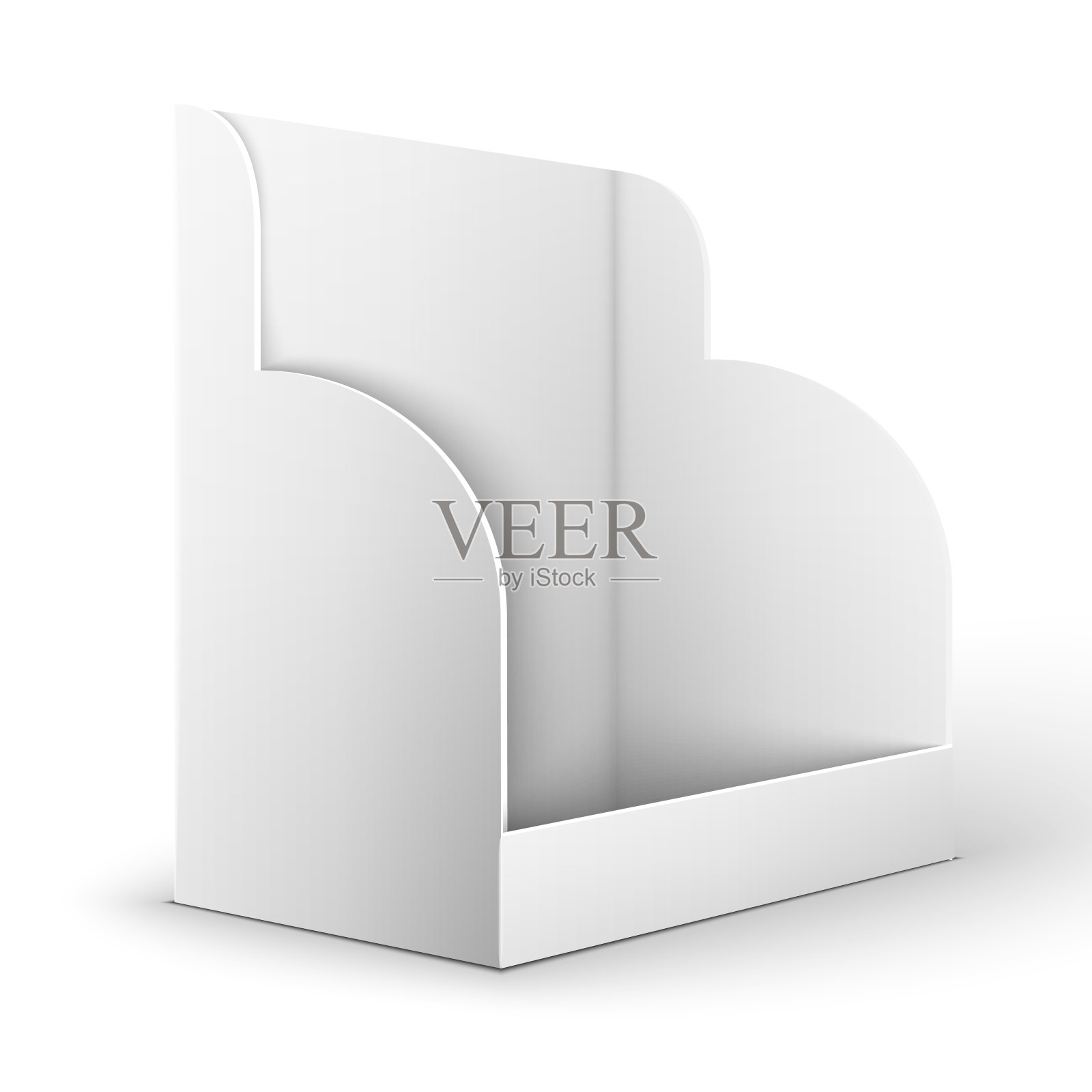 空白空白的传单持有人插画图片素材