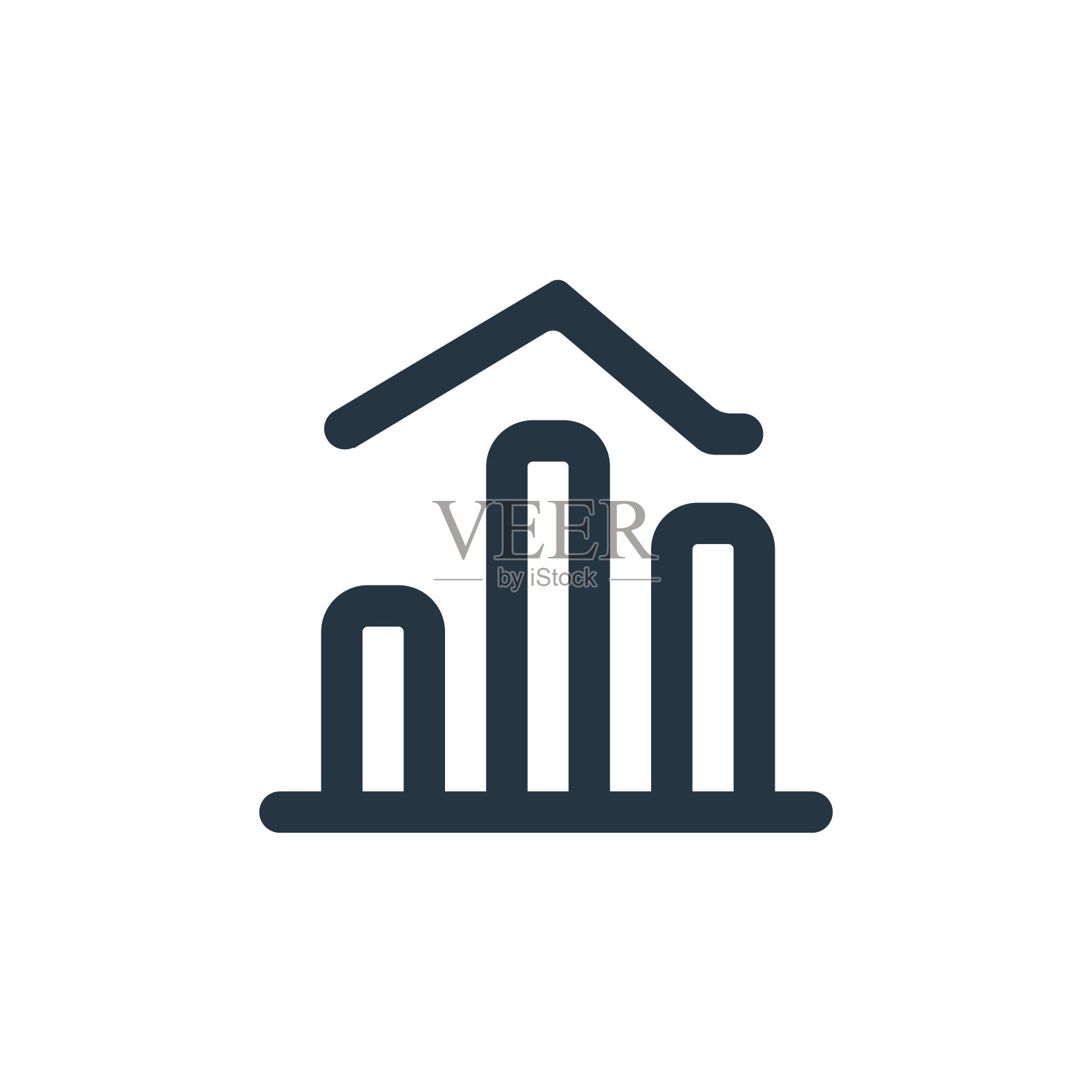 图表矢量图标。图表可编辑的中风。图表线性符号，用于web和移动应用程序，标志，印刷媒体。细线说明。矢量孤立轮廓绘制。图标素材