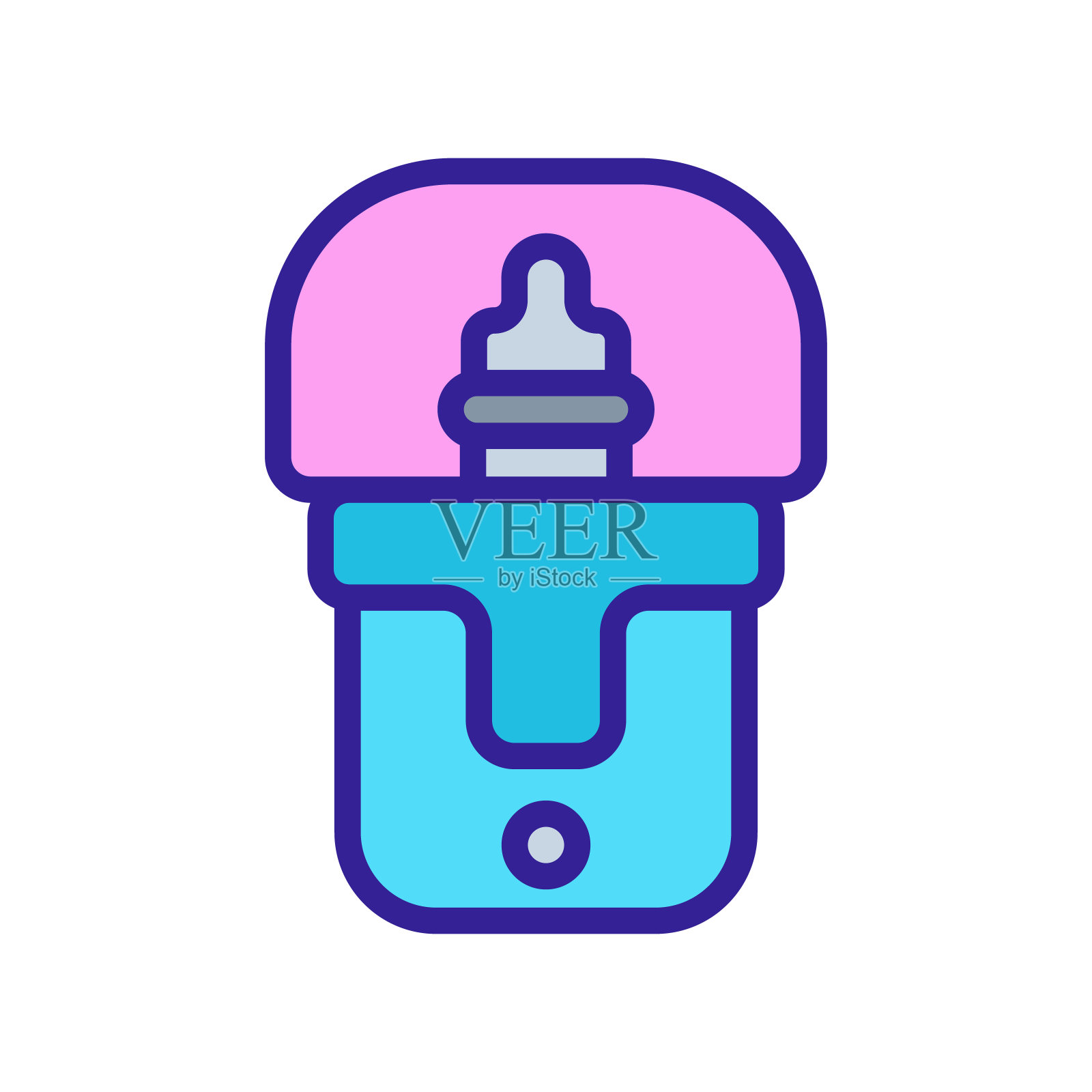 消毒卫生附件图标矢量大纲插图图标素材