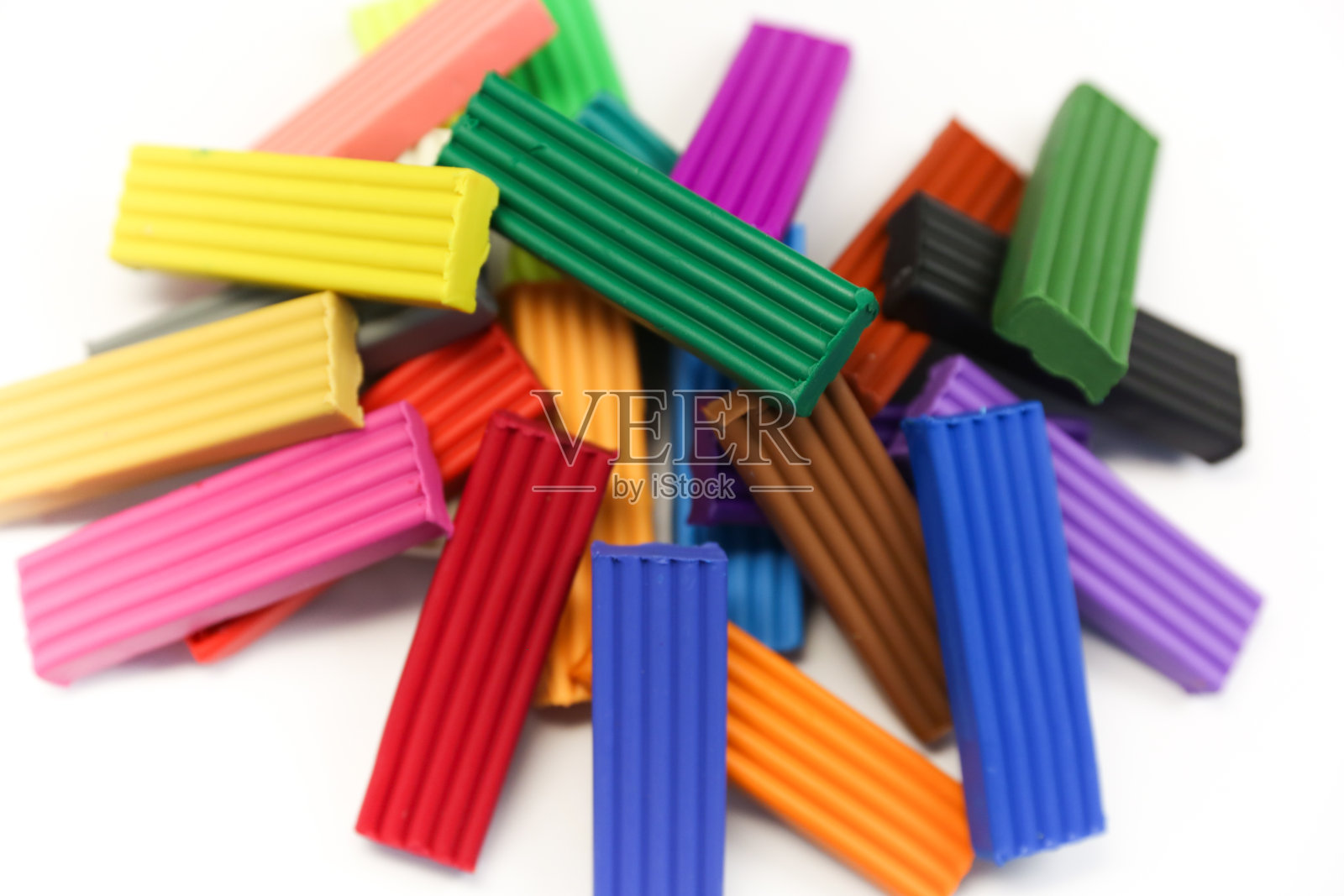 多种颜色的造型粘土照片摄影图片