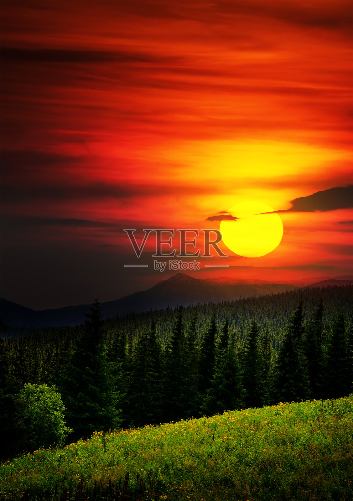 神秘的神秘的山照片摄影图片