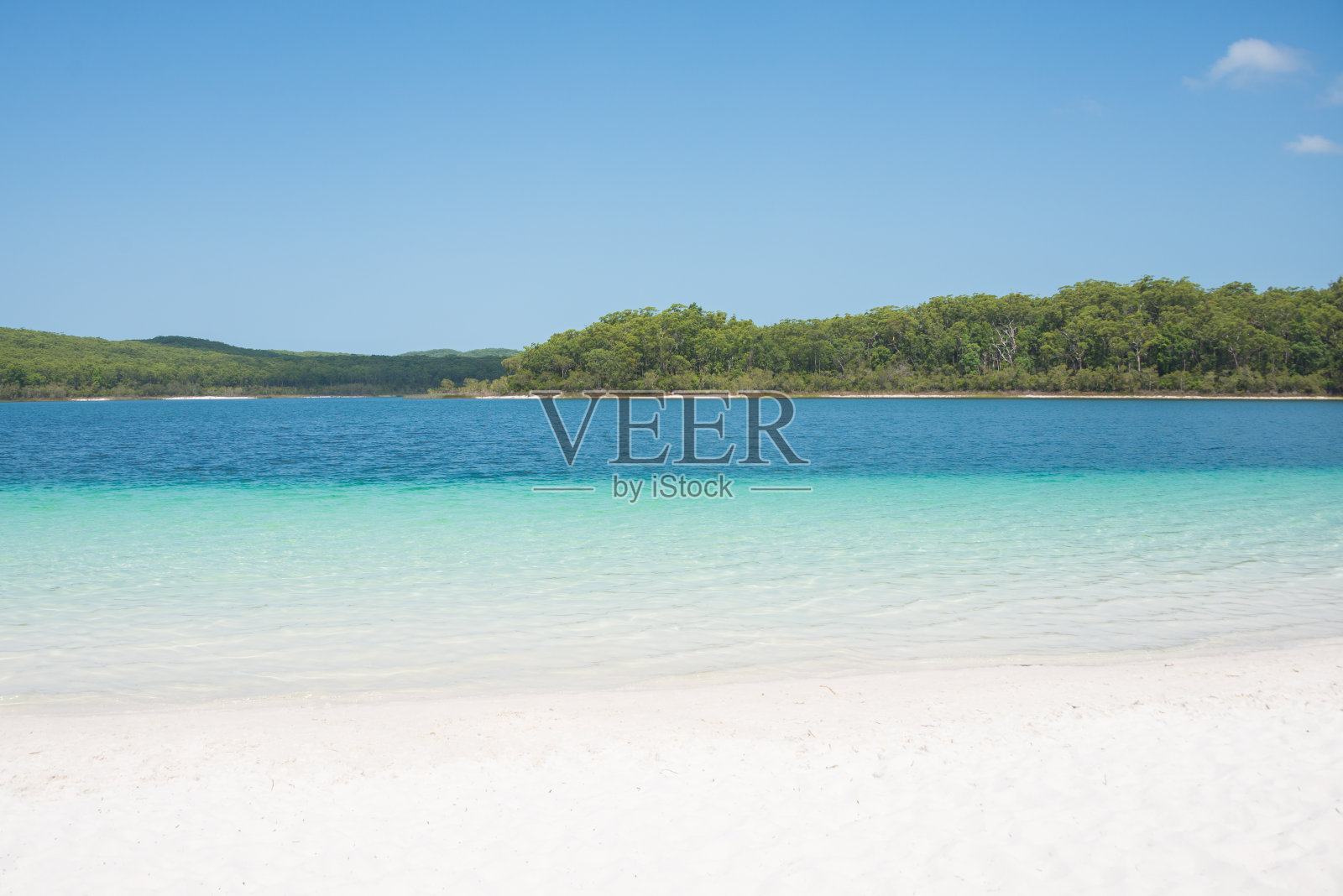 麦肯齐湖，弗雷泽岛，澳大利亚照片摄影图片