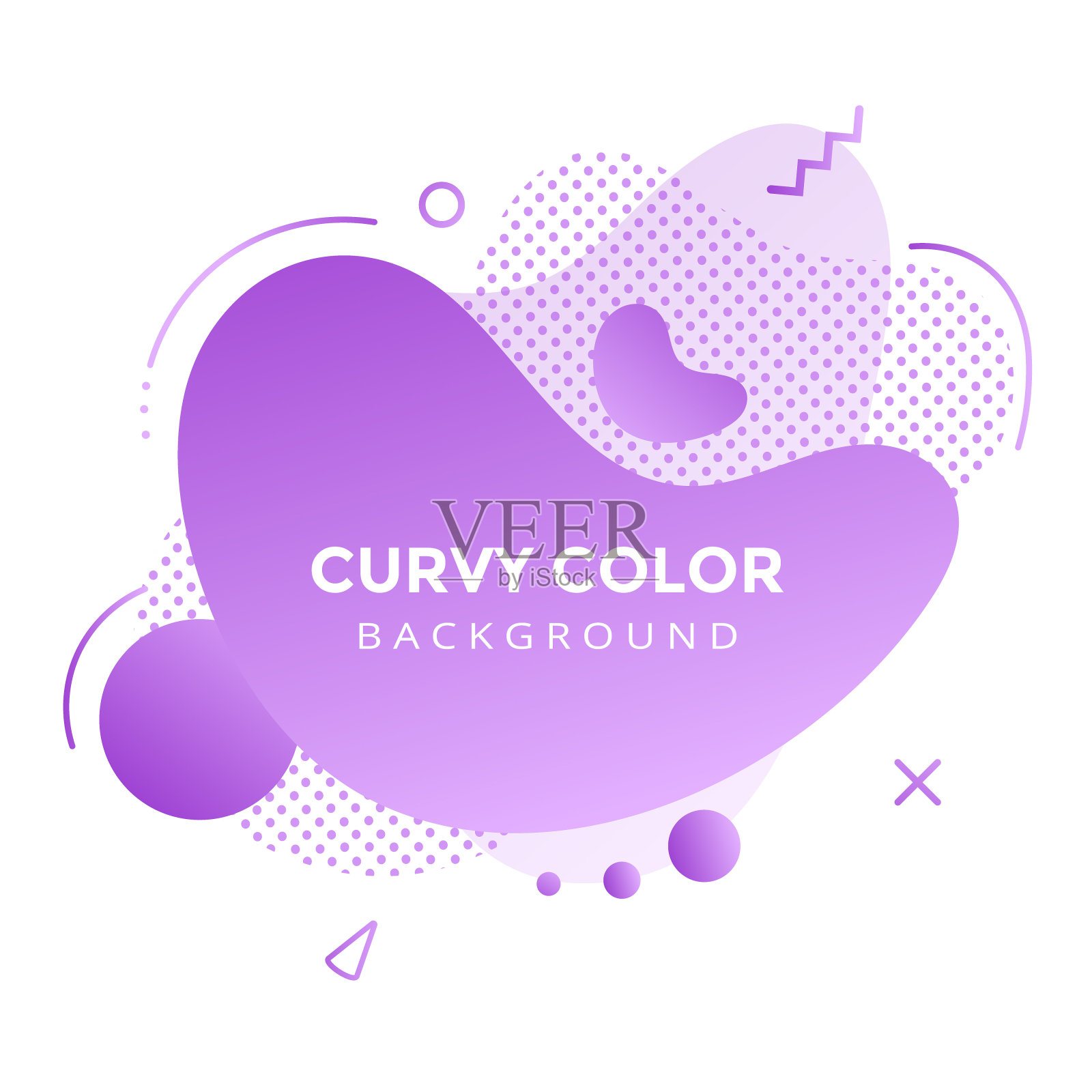 现代液体抽象元素图形梯度平面风格设计流体矢量彩色插图横幅简单形状模板的标志，展示，传单，孤立在白色背景。插画图片素材