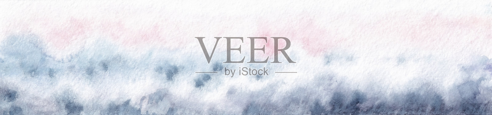 在粉红色天空的背景下，巨大的海浪和水花。插画图片素材