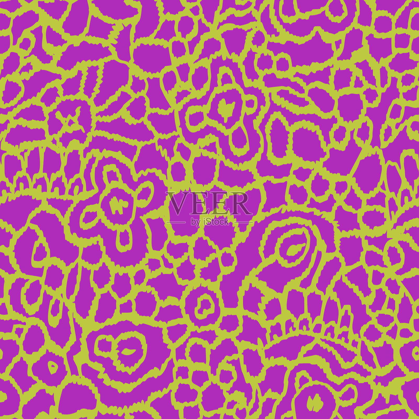 花边编织纹理。彩色玻璃窗装饰。几何无缝图案与花卉形状和植物元素。复古窗饰风格的印花设计。适用于布料、纺织品、墙纸等。插画图片素材