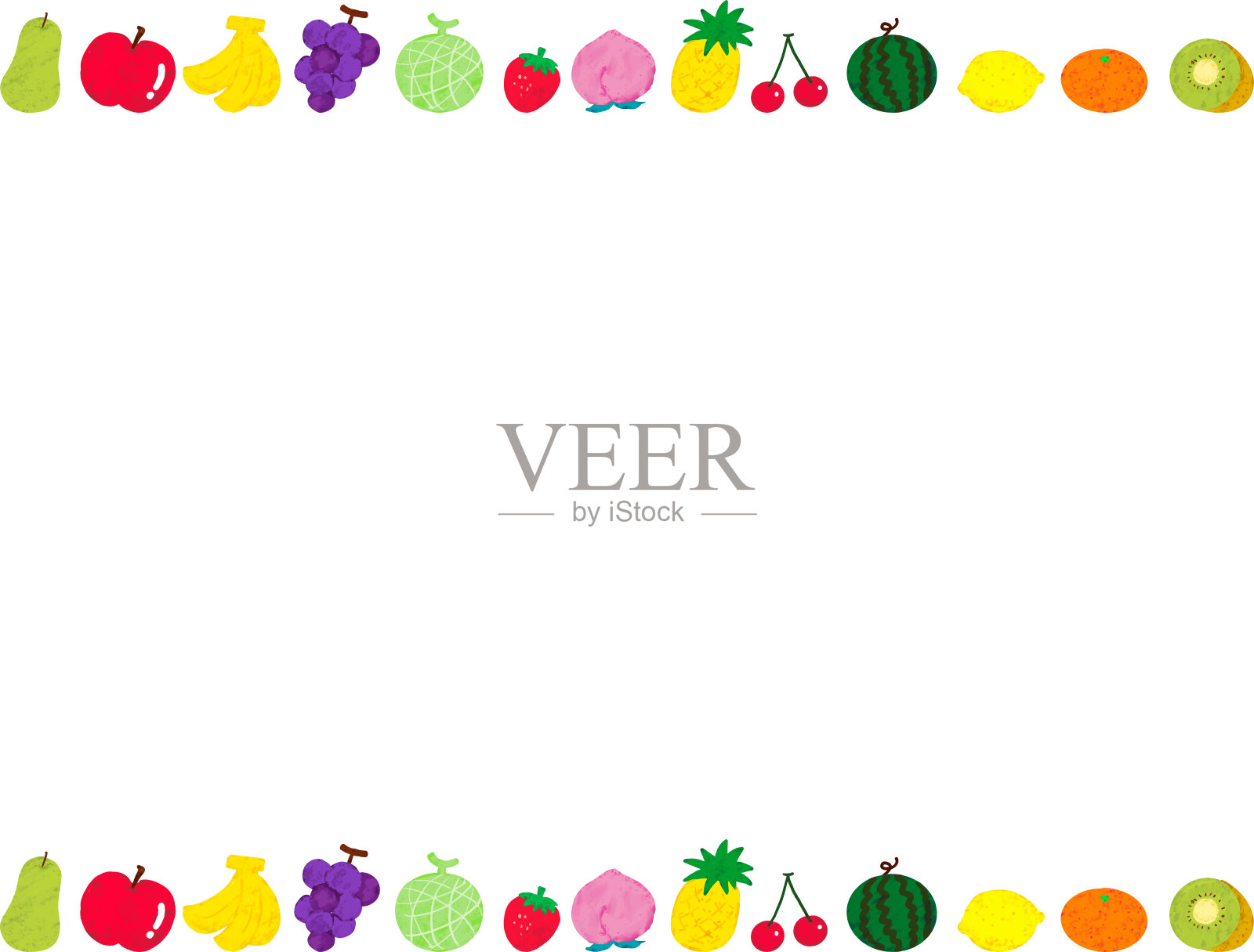 水果框架插画图片素材
