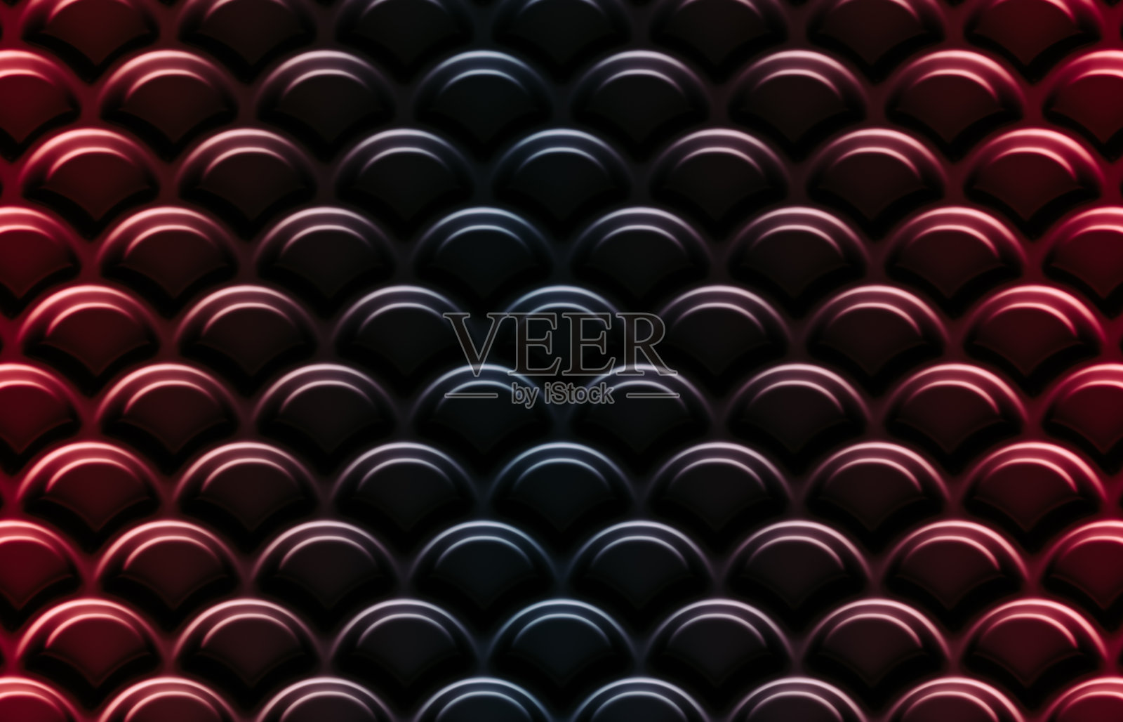 抽象的黑色和红色背景与几何日本波模式。照片摄影图片