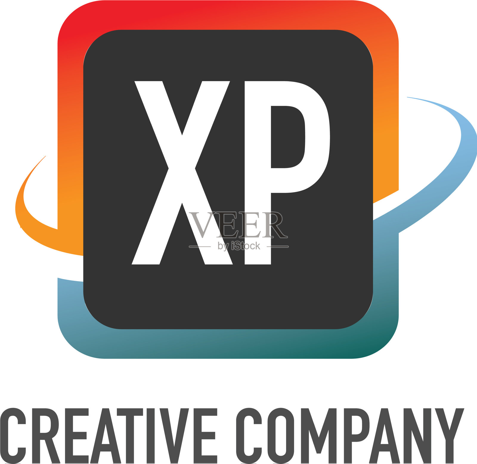 首字母xp swoosh创意设计标志插画图片素材