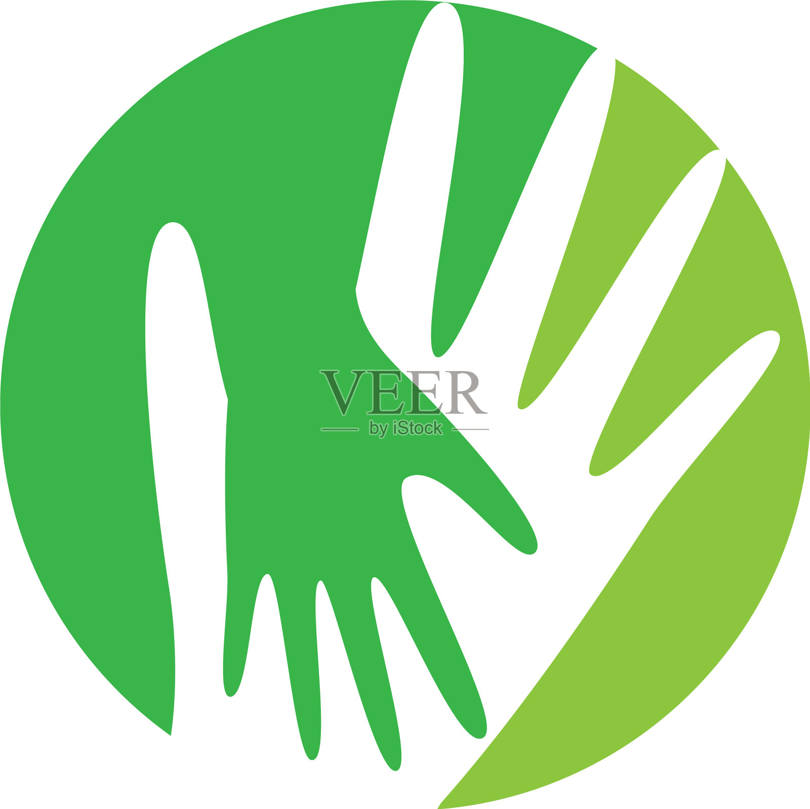 手护理标志模板图标设计元素图片