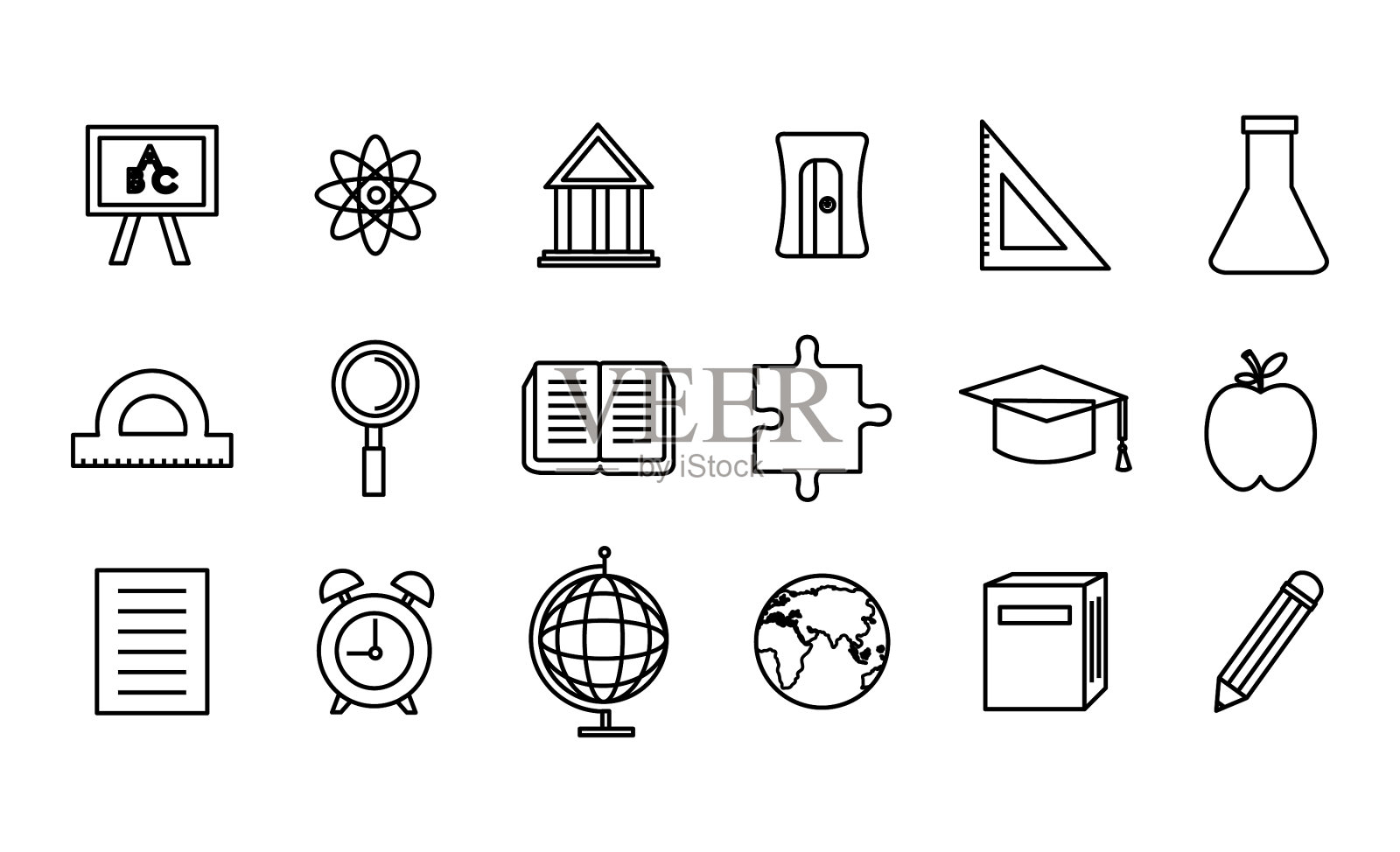 捆绑教育集图标图标素材