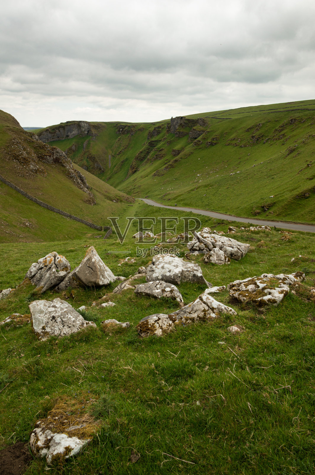 从Winnats Pass往下看Castleton照片摄影图片