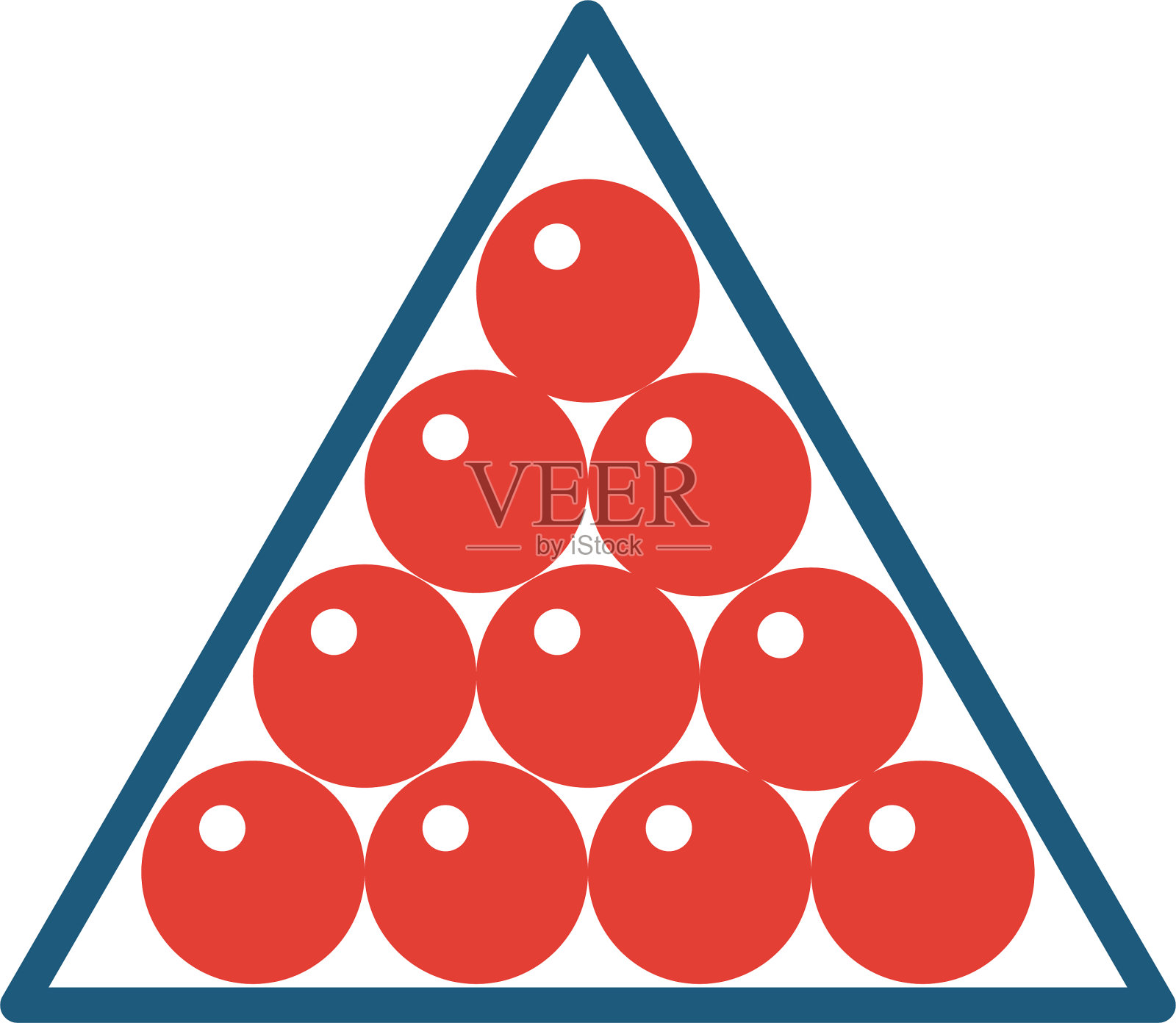 台球图标简单的运动元素插画图片素材