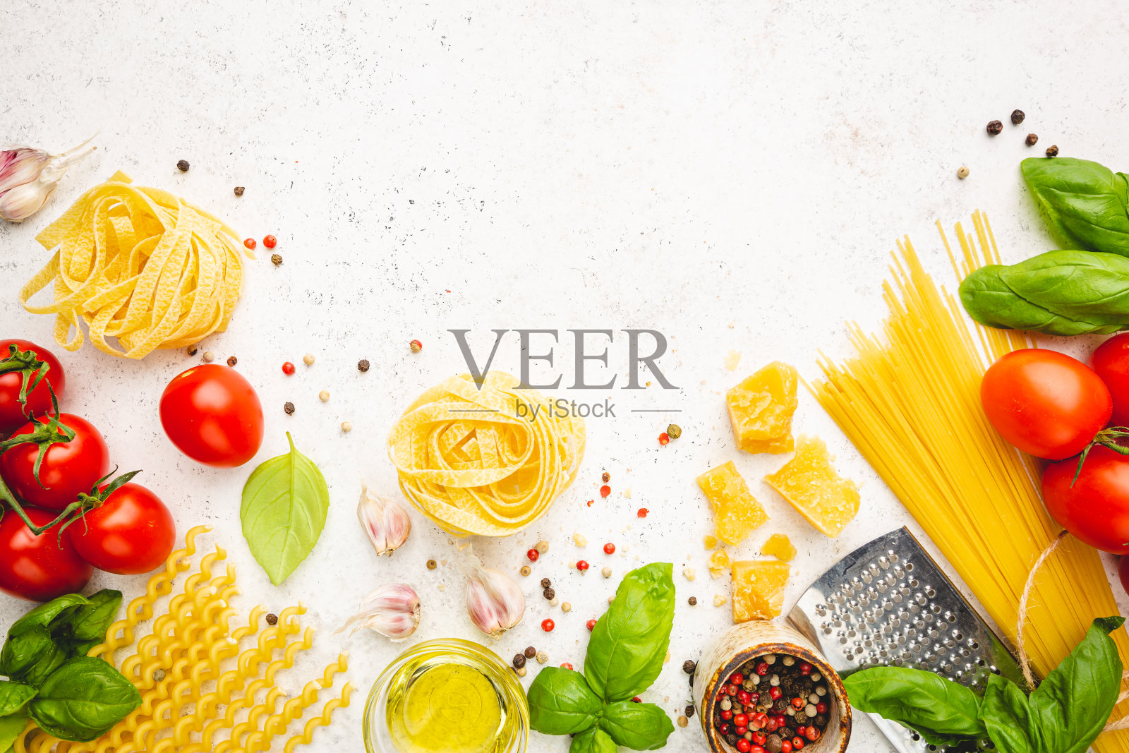 意大利面背景俯视图照片摄影图片