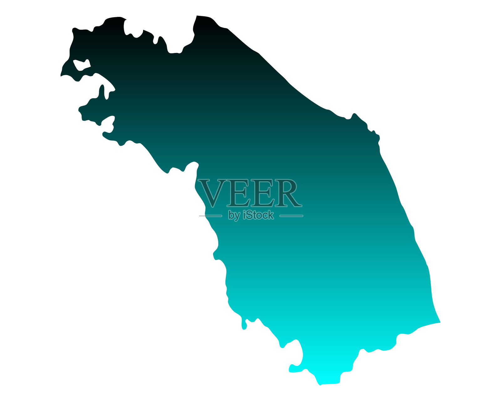 马尔凯地图插画图片素材