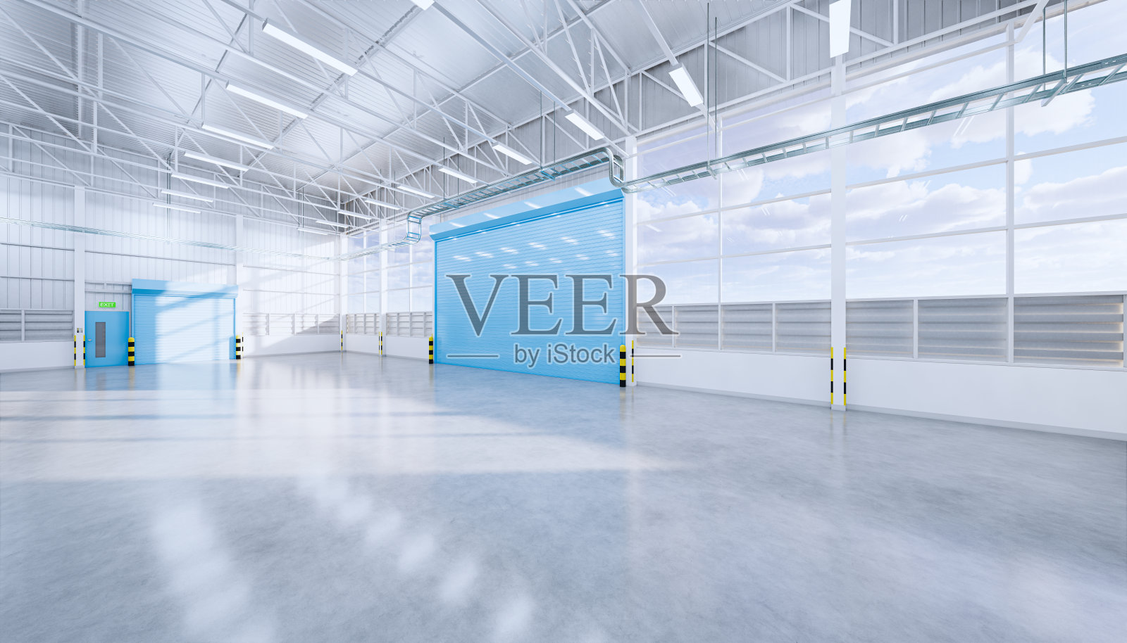 3 d渲染机库照片摄影图片