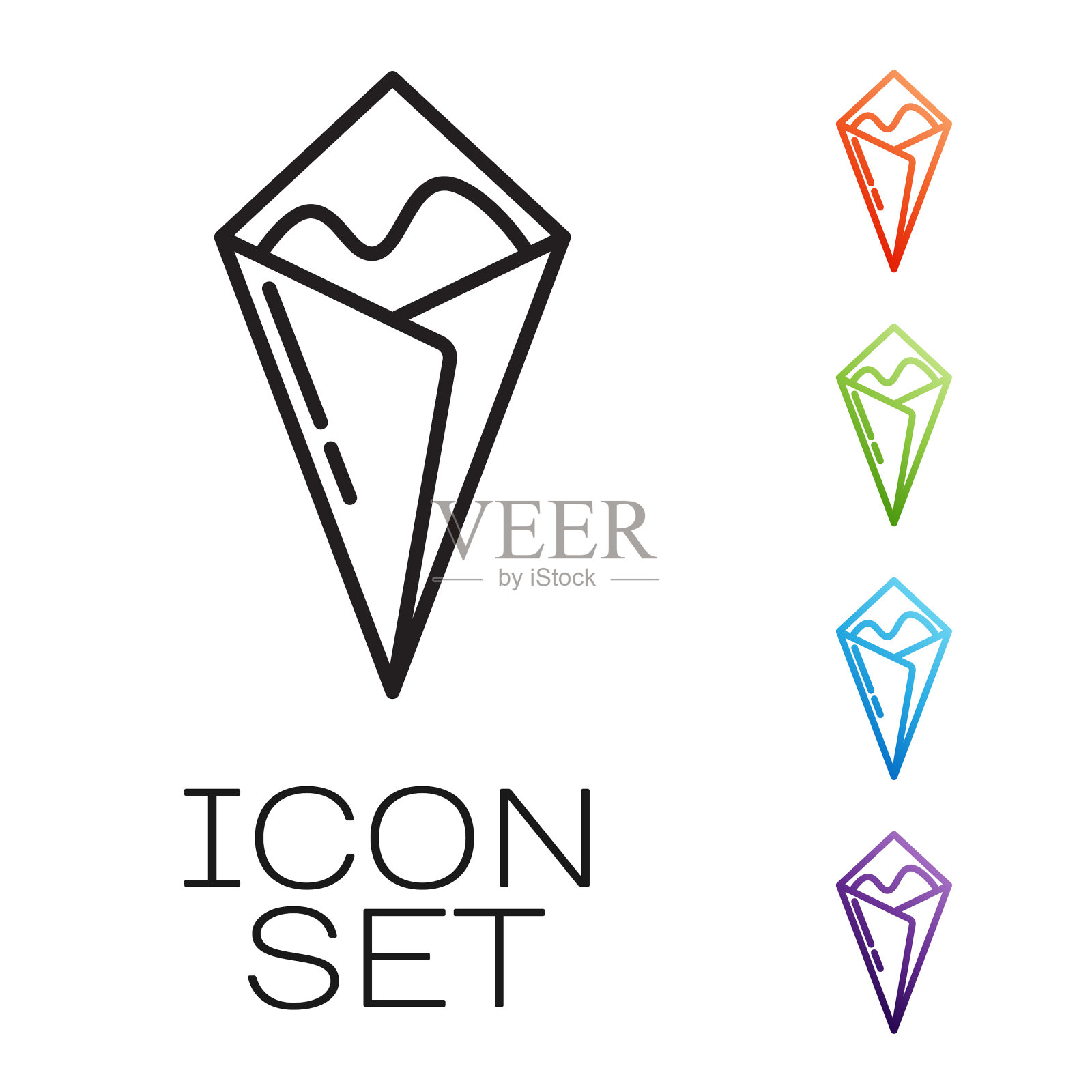 黑线淡木滚动图标孤立在白色图标素材