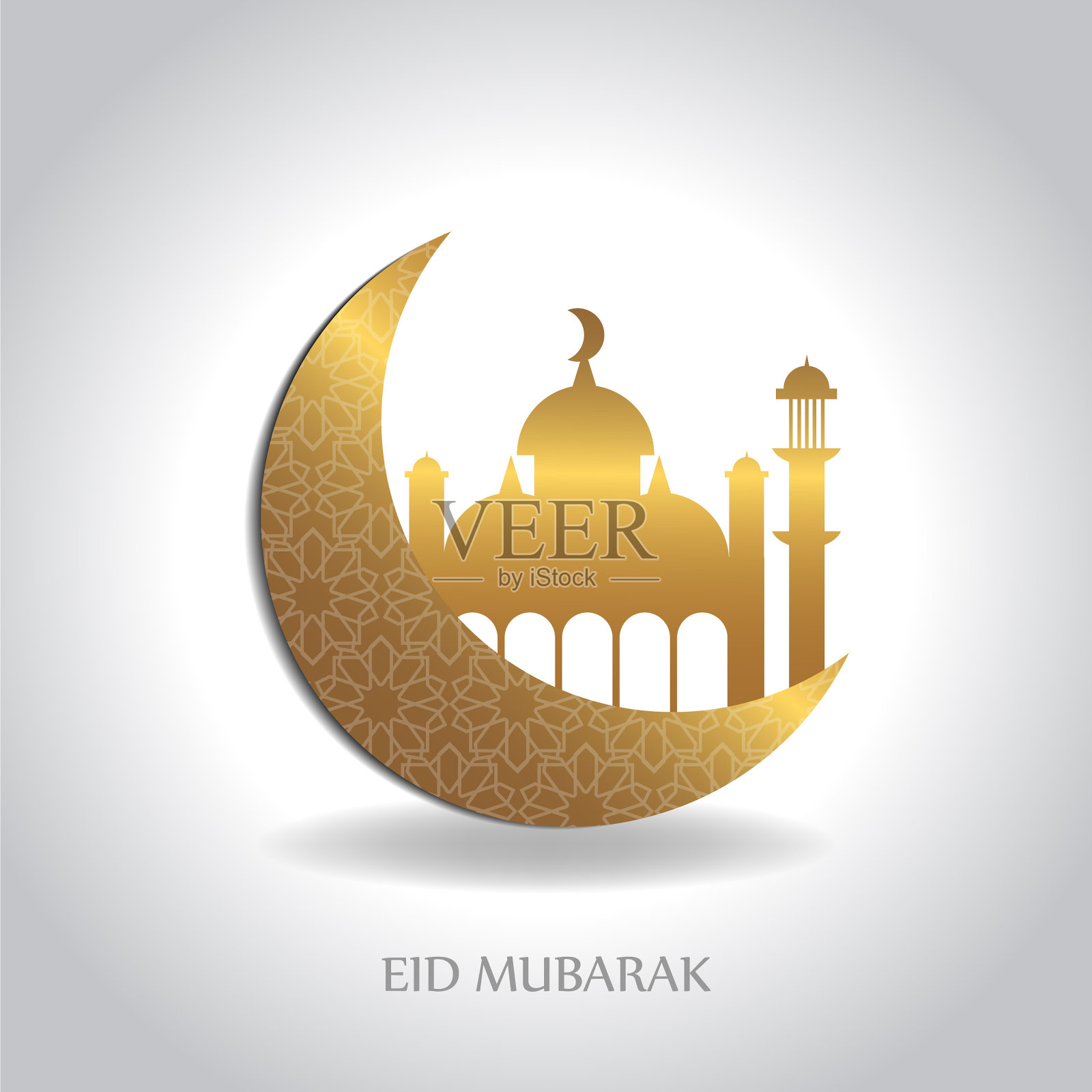 开斋节穆巴拉克伊斯兰设计模板插画图片素材