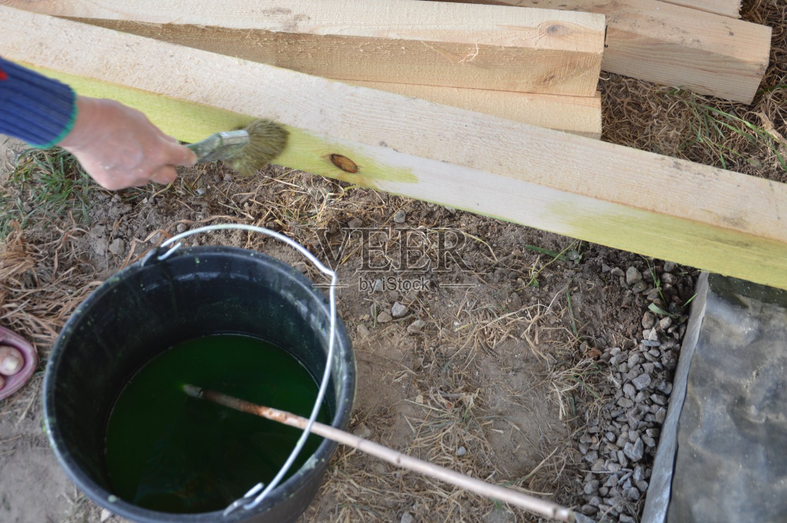 木材的生物和可燃保护照片摄影图片