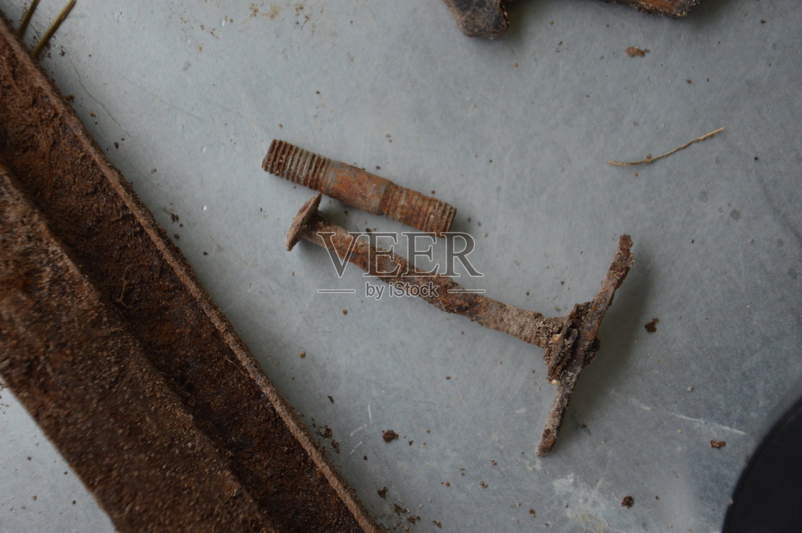 带有金属探测器的叛变文物照片摄影图片