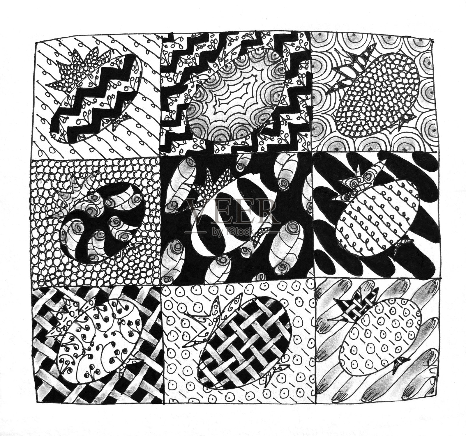 广场的西红柿插画图片素材