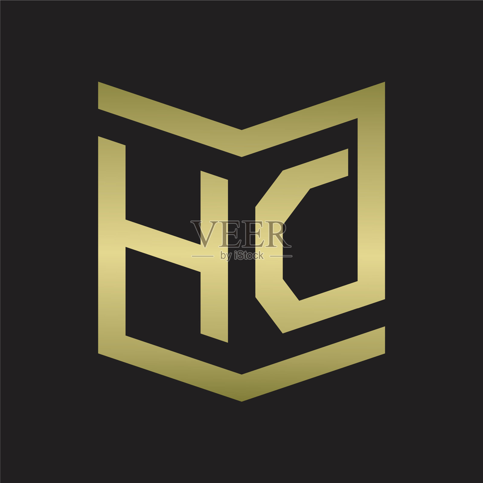 高清徽标会徽图案与盾形风格设计插画图片素材