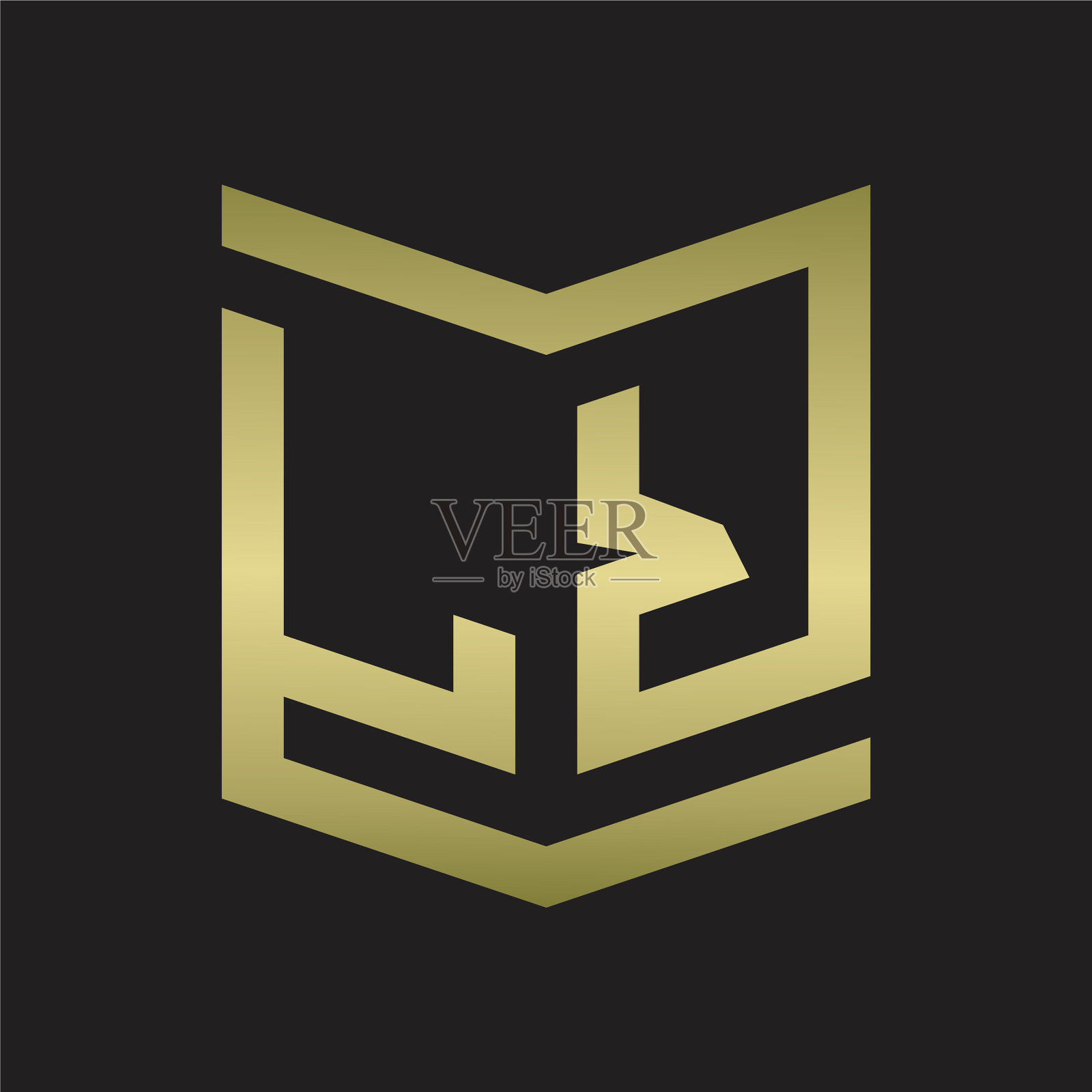 Lr标志、会徽和盾形图案设计插画图片素材