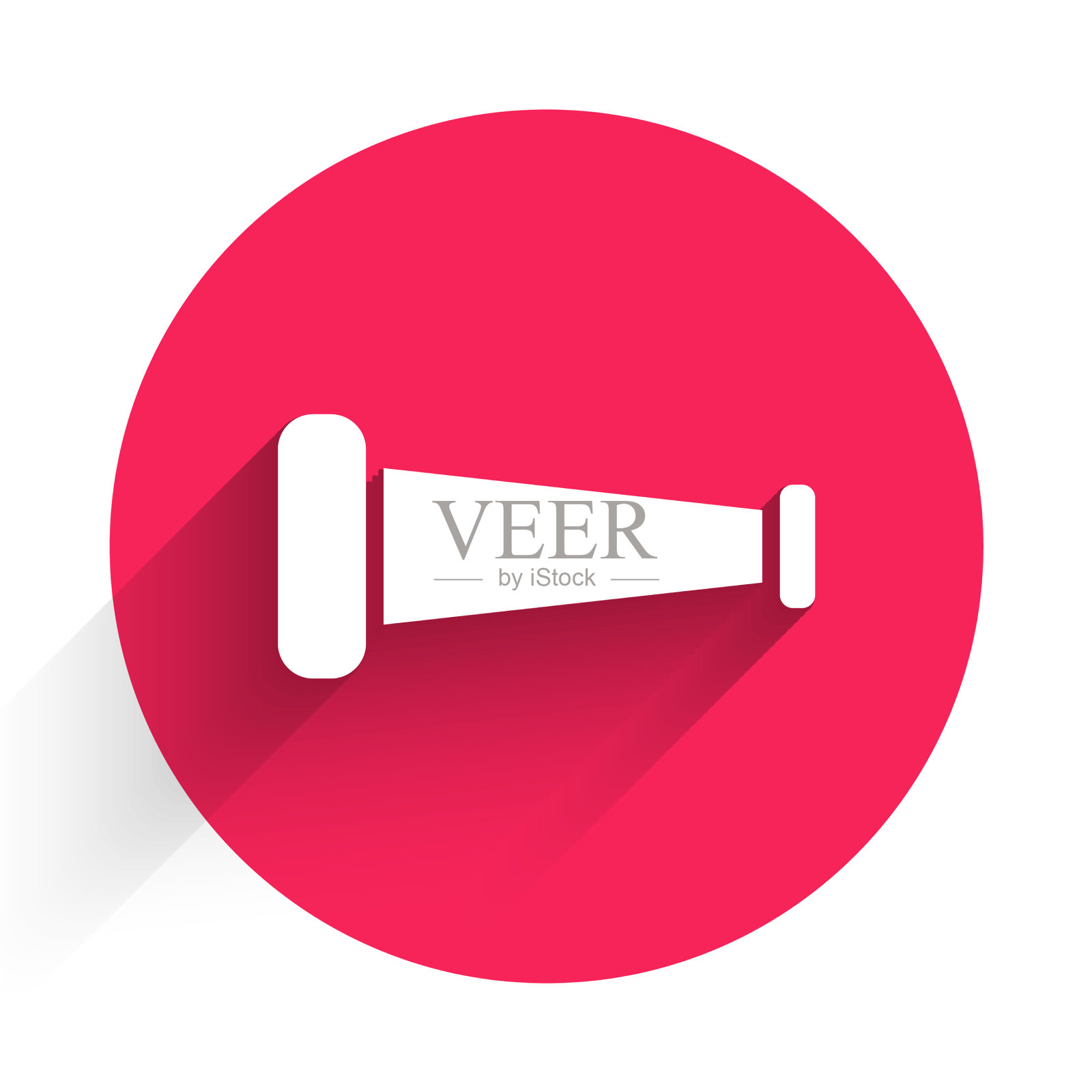 白色工业金属管图标与隔离图标素材