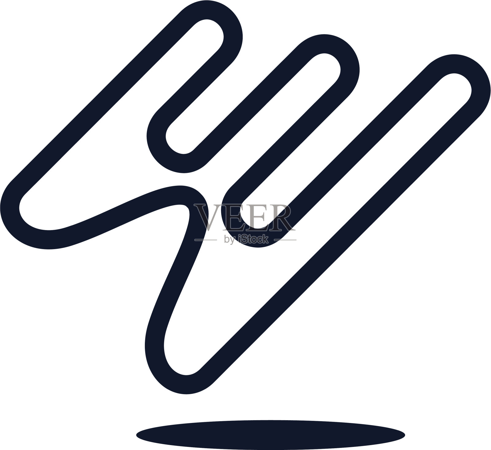 创意字母w标志设计图标素材