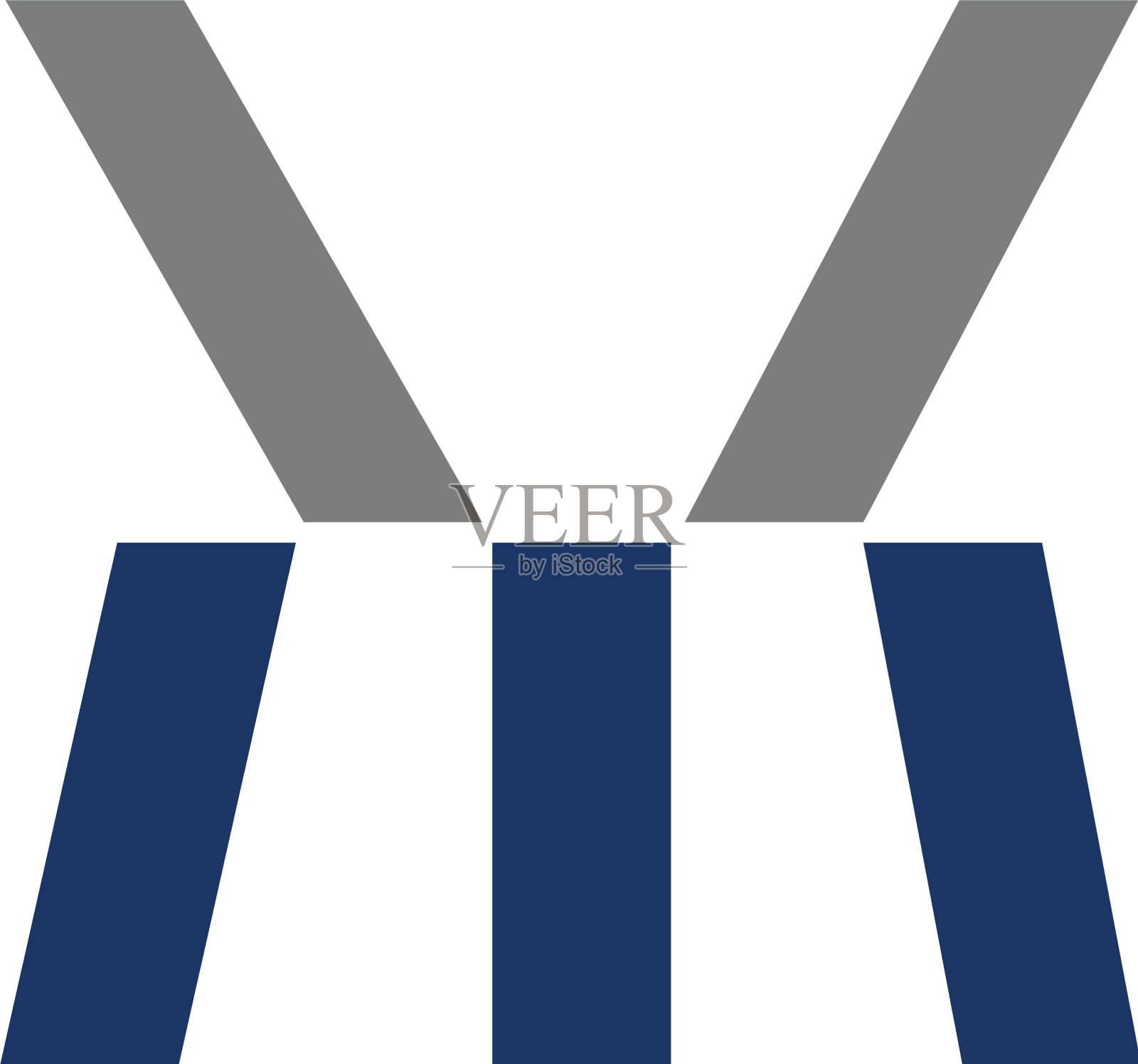 创意字母vm标志设计插画图片素材