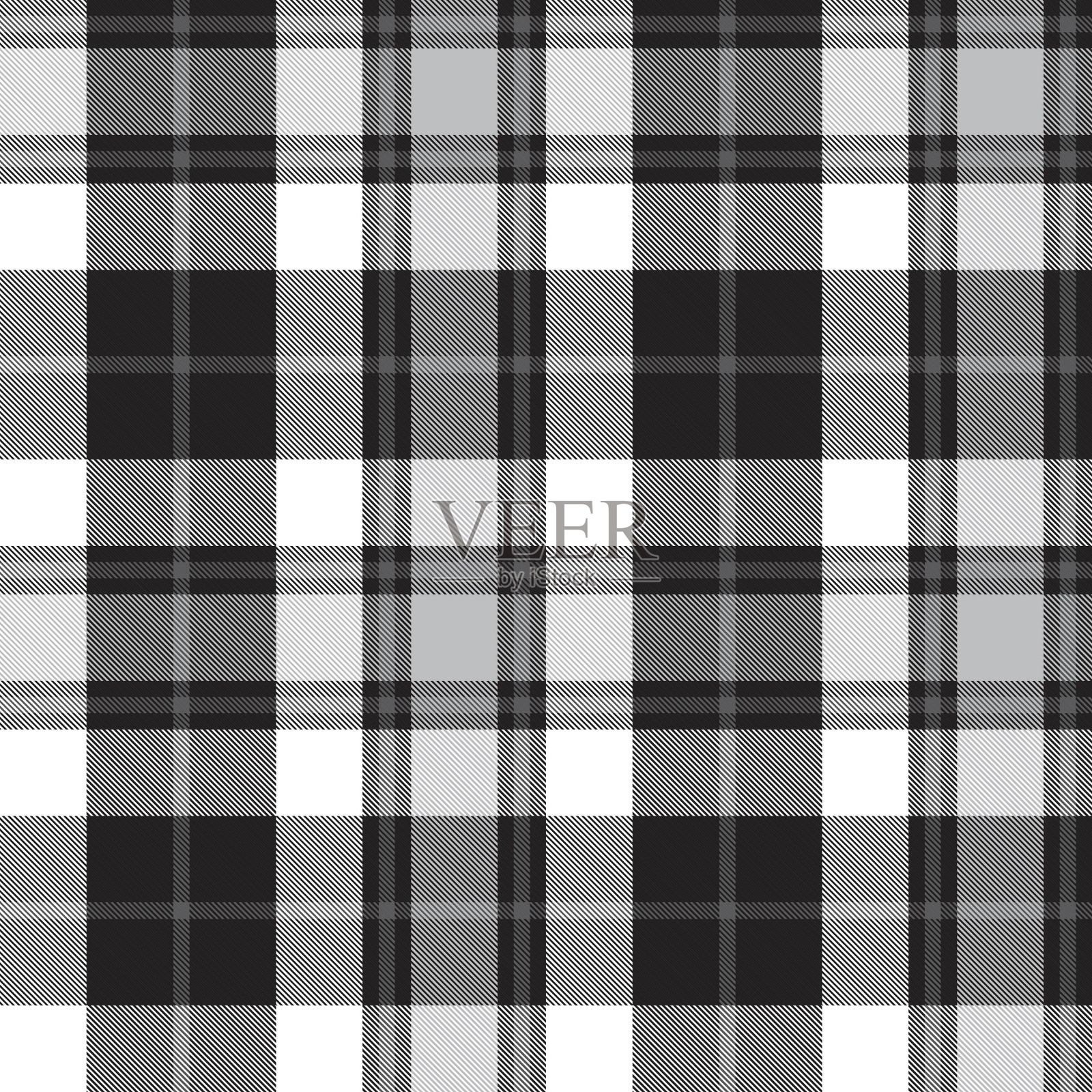 黑白格子格子无缝图案插画图片素材