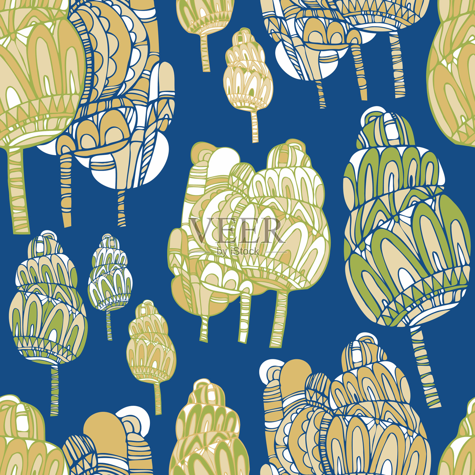 现代无缝简单多彩的图案插画图片素材