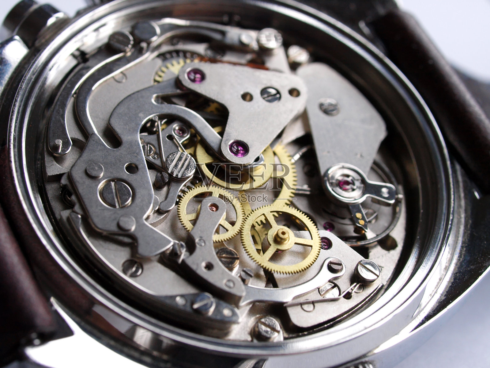 古董表正在修理中照片摄影图片