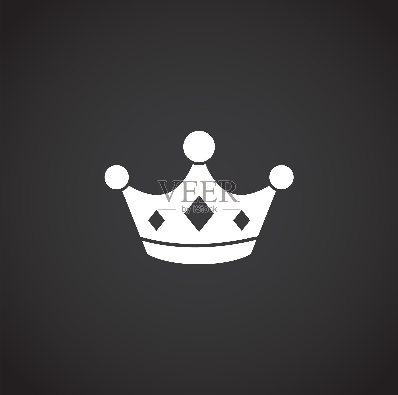 皇冠图标的背景图形和网络图标素材