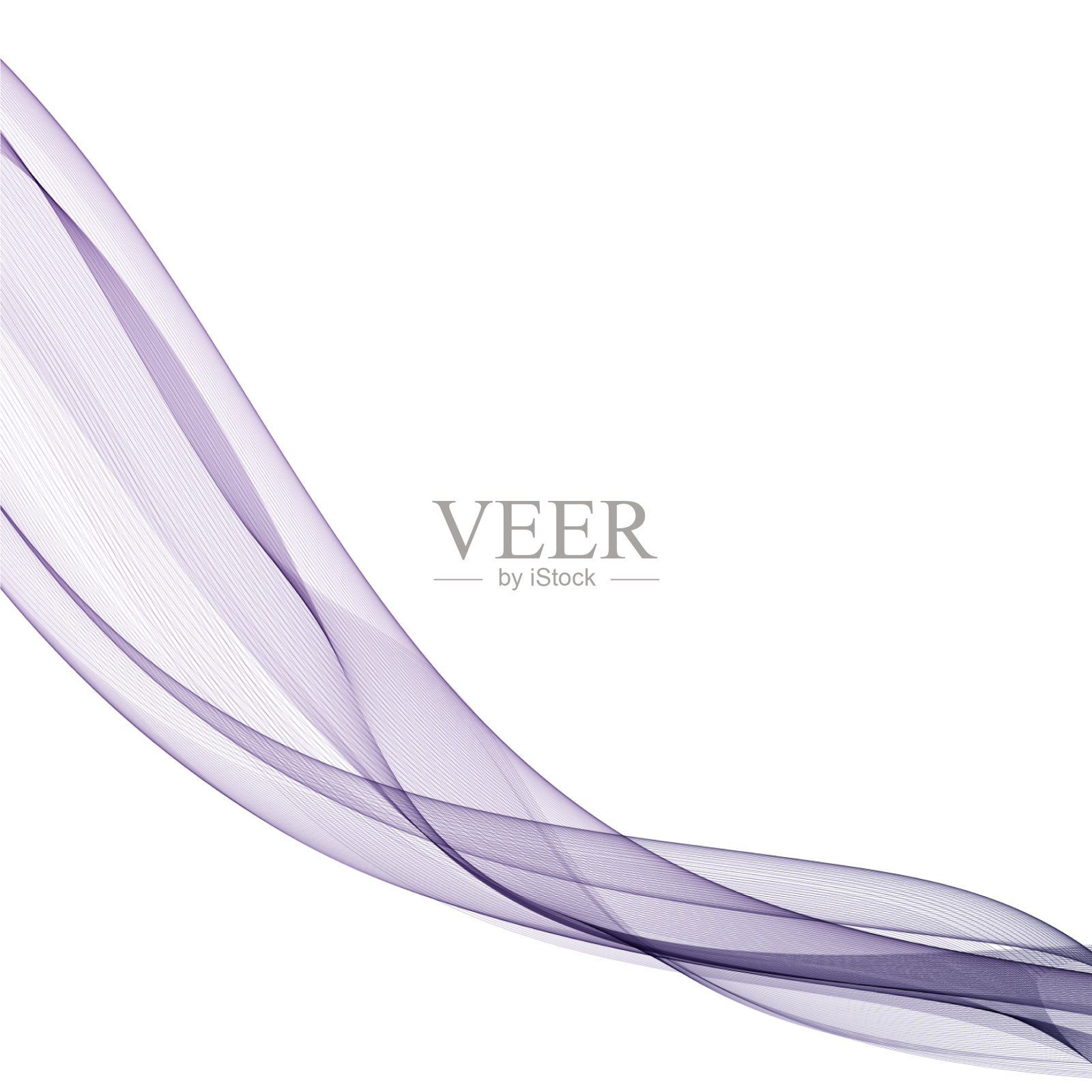 蓝色波浪抽象线条广告布局插画图片素材