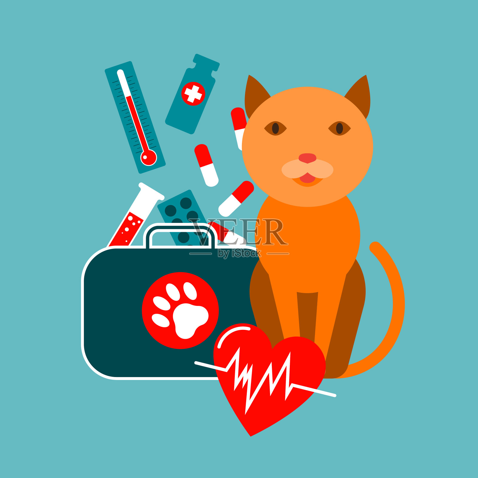 可爱的熊插画图片素材