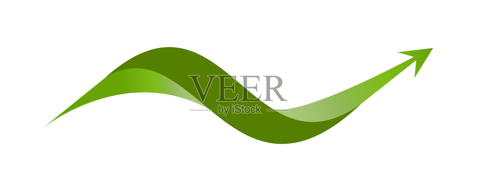 波浪箭头。平面元素和图标。生态概念的地球一小时，地球日，海洋日和其他ECO日期。插画图片素材