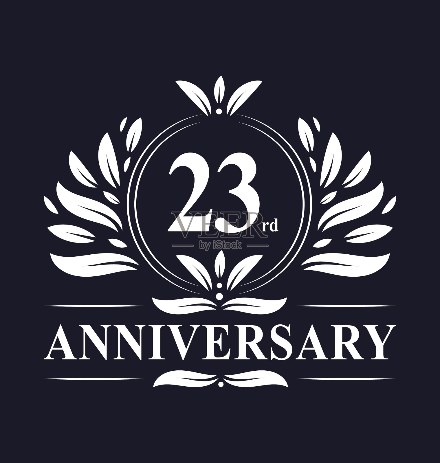 23周年纪念标志23周年纪念插画图片素材