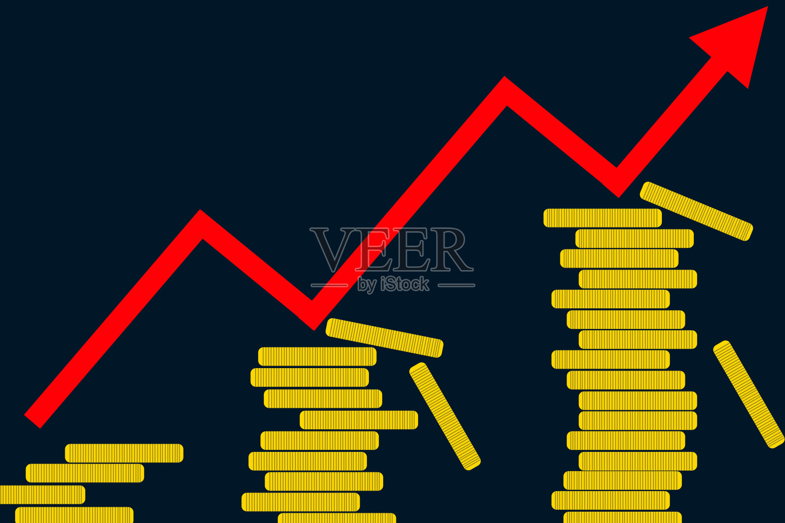 经济增长插画图片素材