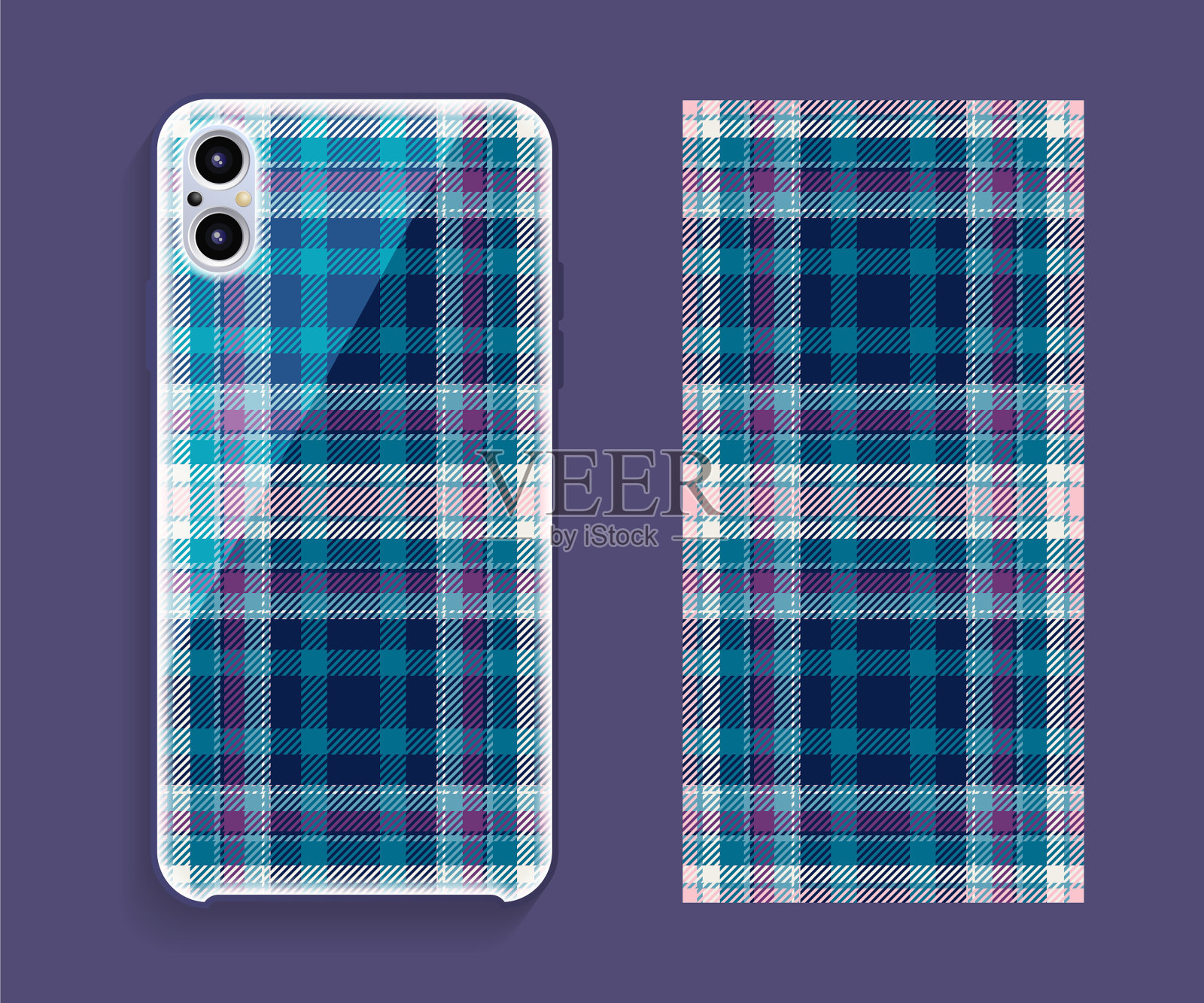 智能手机封面设计模型模板几何插画图片素材