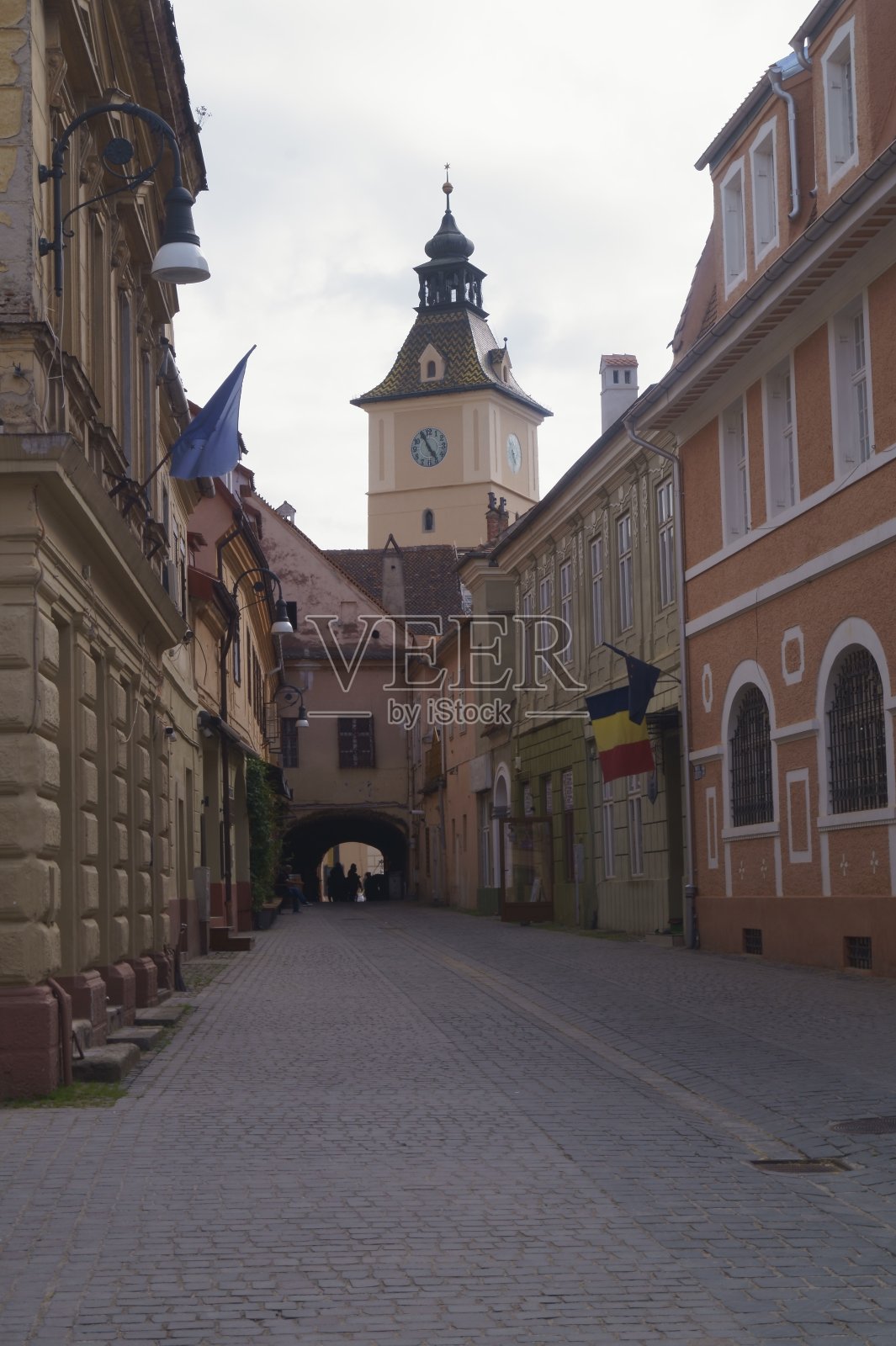来自罗马尼亚特兰西瓦尼亚布拉索夫市的老房子照片摄影图片