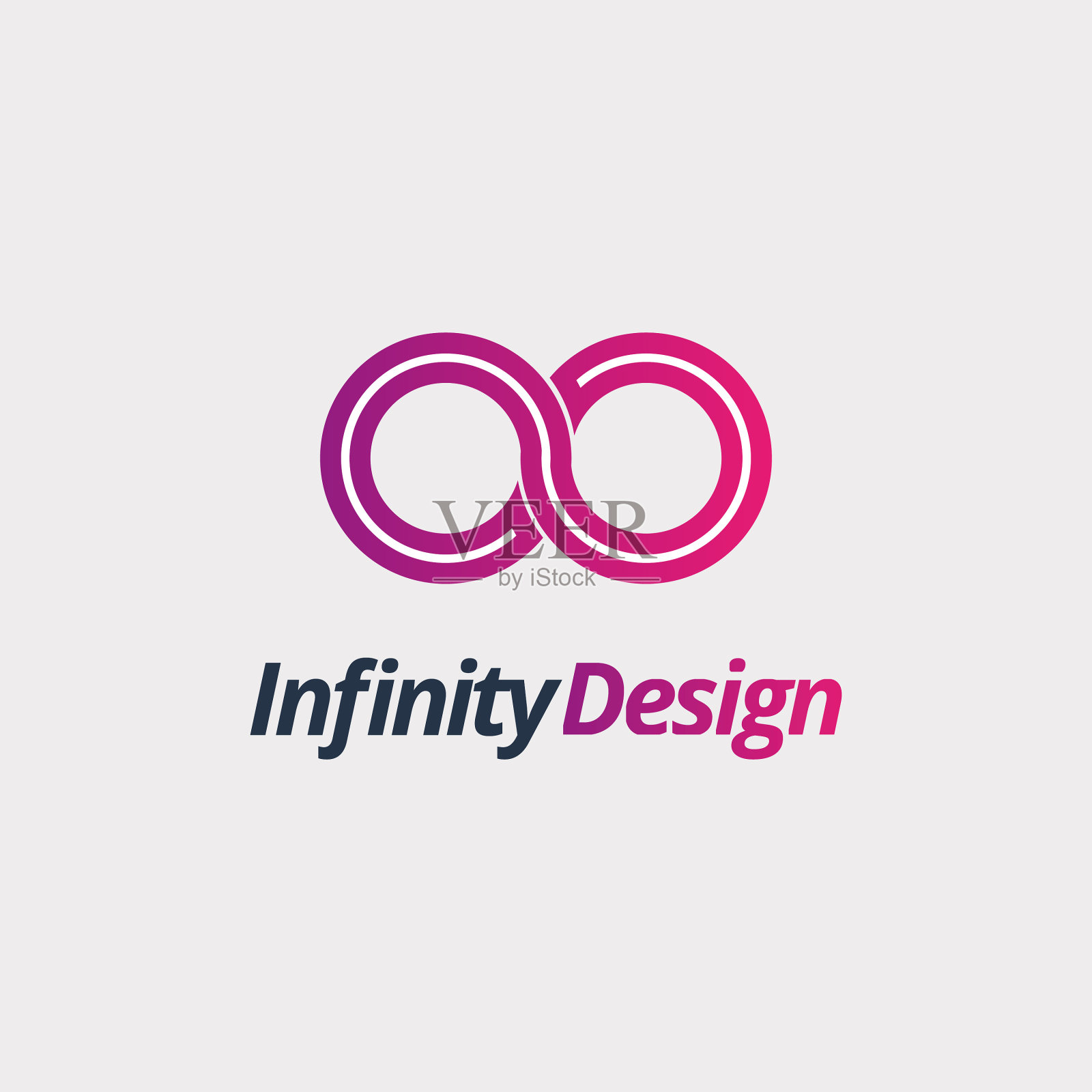 无限抽象logo模板插画图片素材