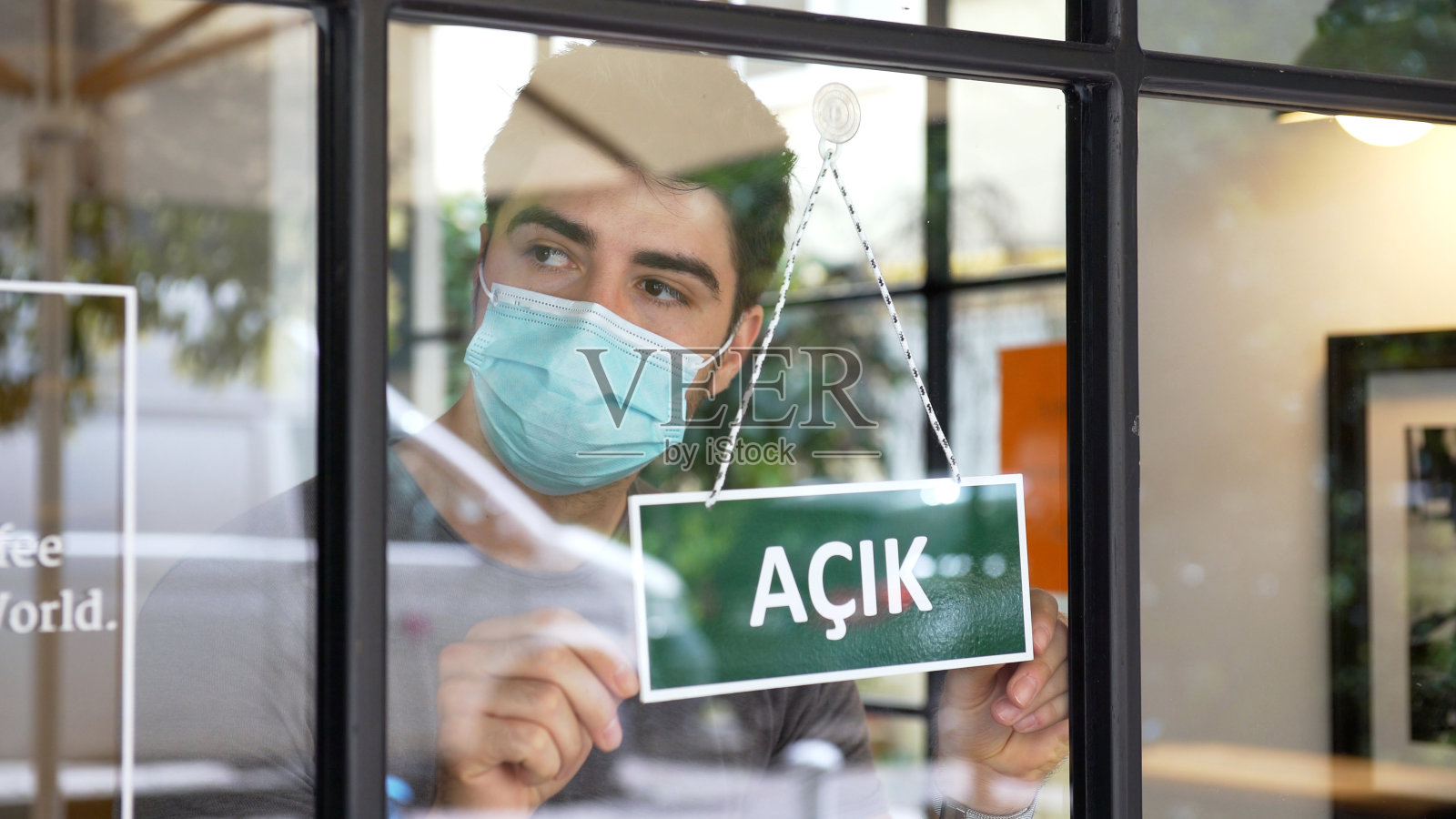 在COVID-19大流行期间开业的土耳其小企业照片摄影图片