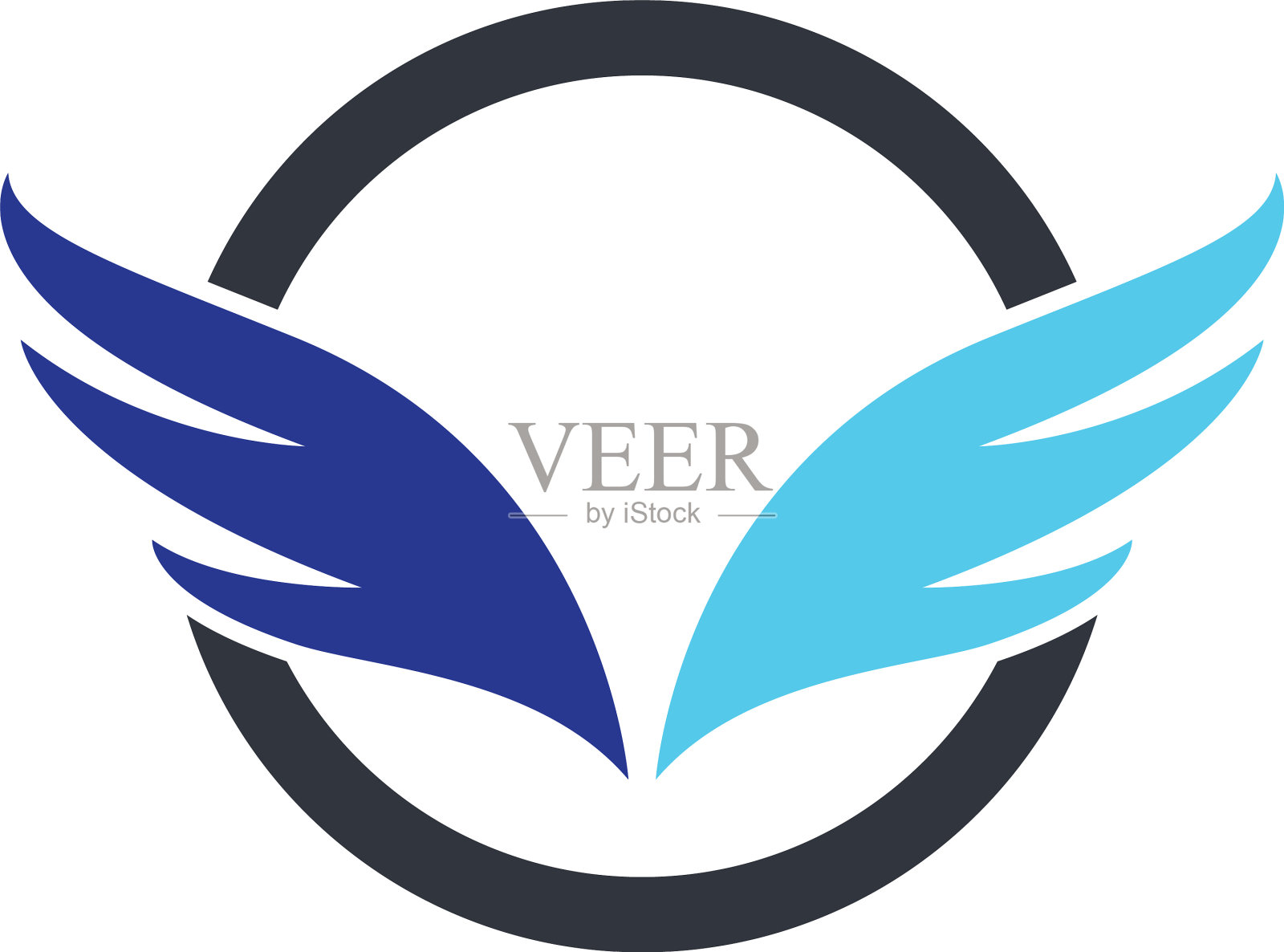 翼标志图标模板符号设计元素图片