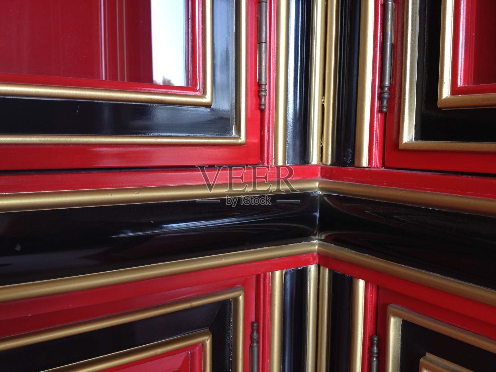 现代设计华丽的几何背景红黑照片摄影图片